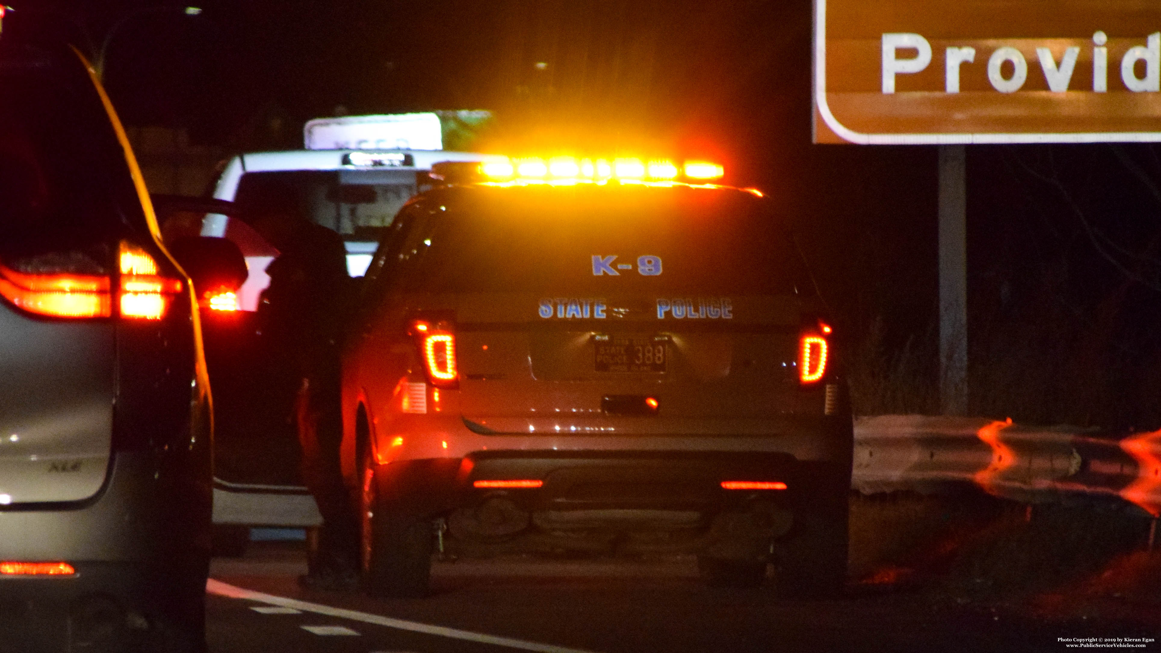 A photo  of Rhode Island State Police
            Cruiser 388, a 2013 Ford Police Interceptor Utility             taken by Kieran Egan