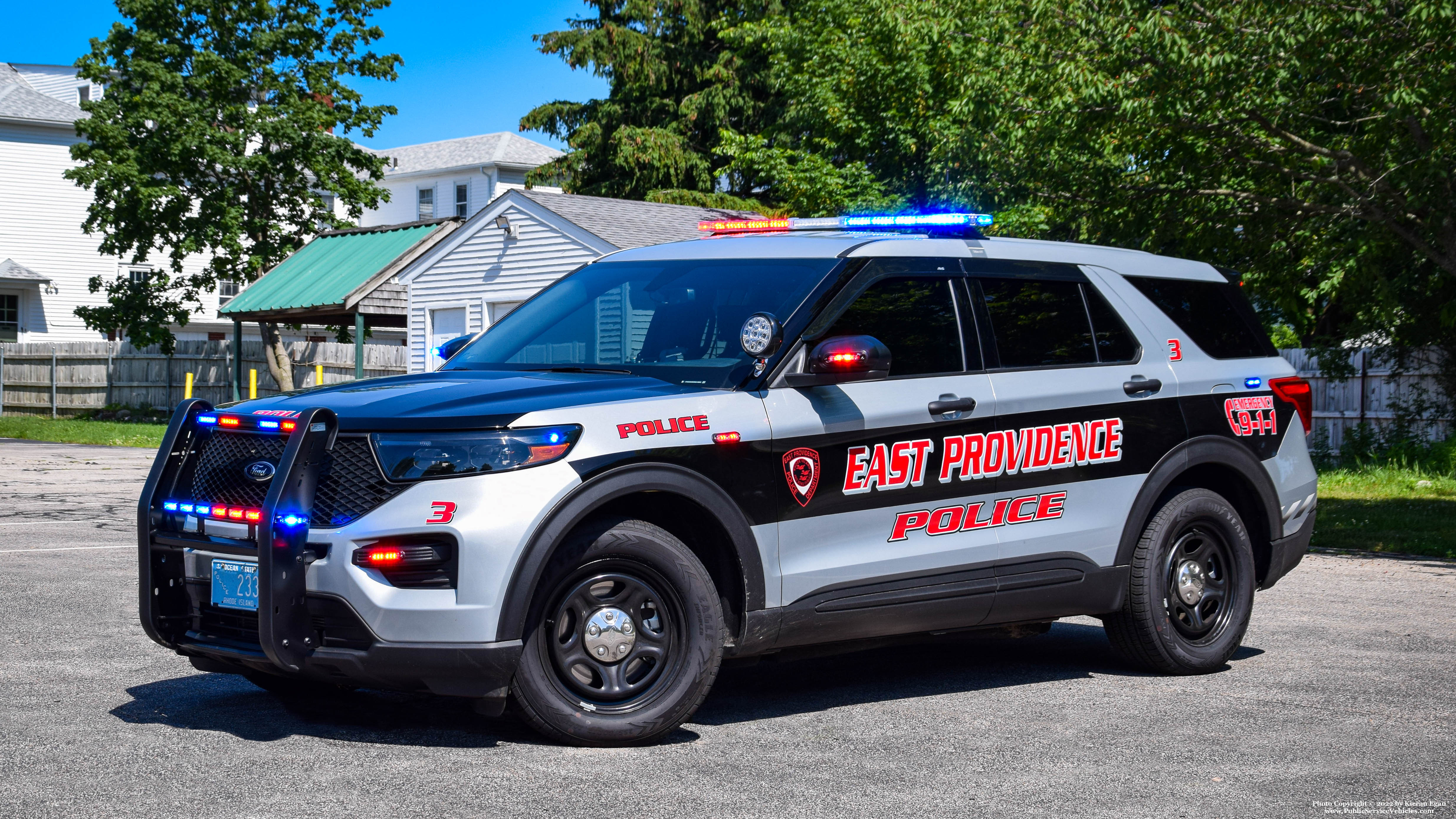 A photo  of East Providence Police
            Car 3, a 2021 Ford Police Interceptor Utility             taken by Kieran Egan