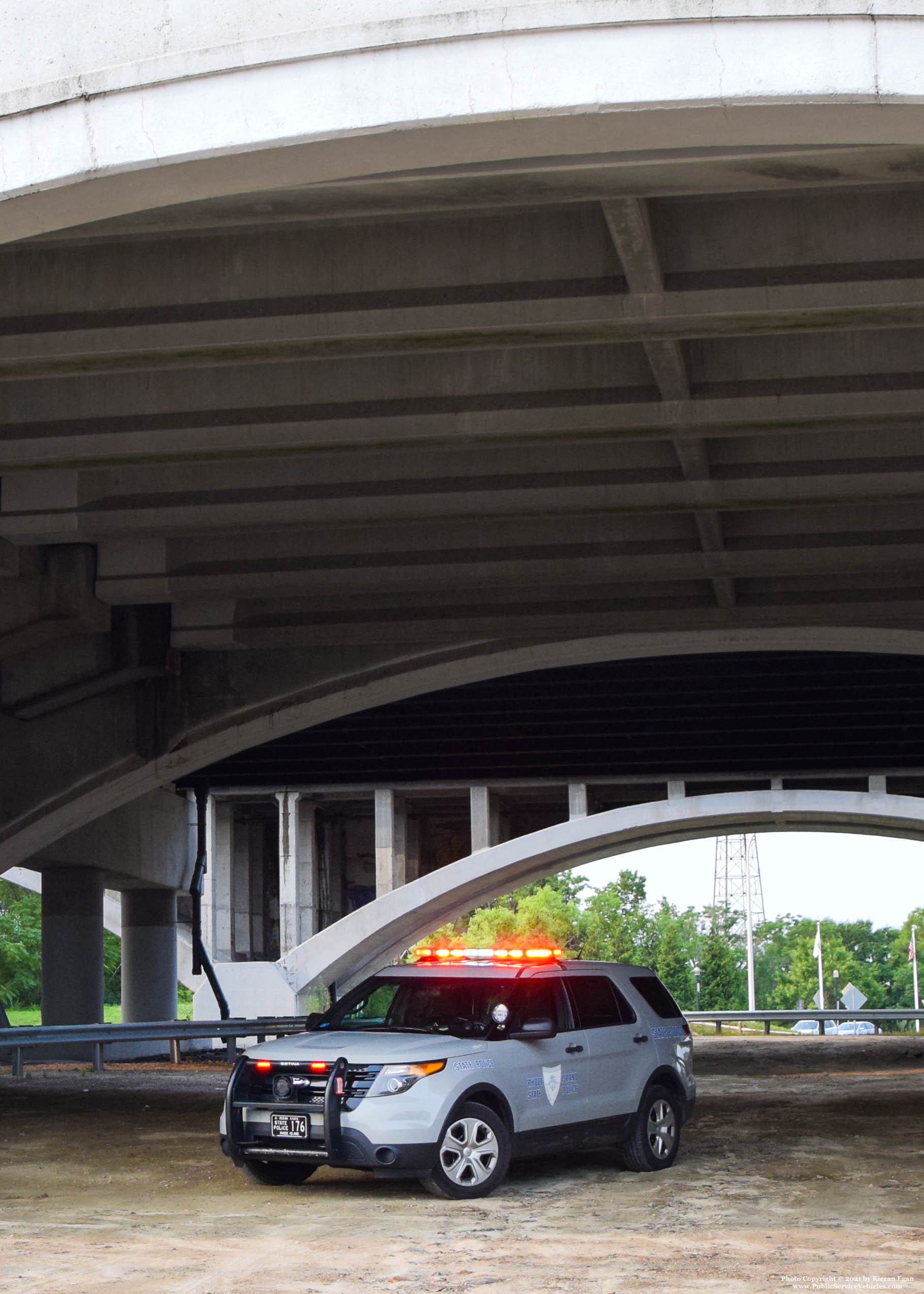 A photo  of Rhode Island State Police
            Cruiser 176, a 2013 Ford Police Interceptor Utility             taken by Kieran Egan