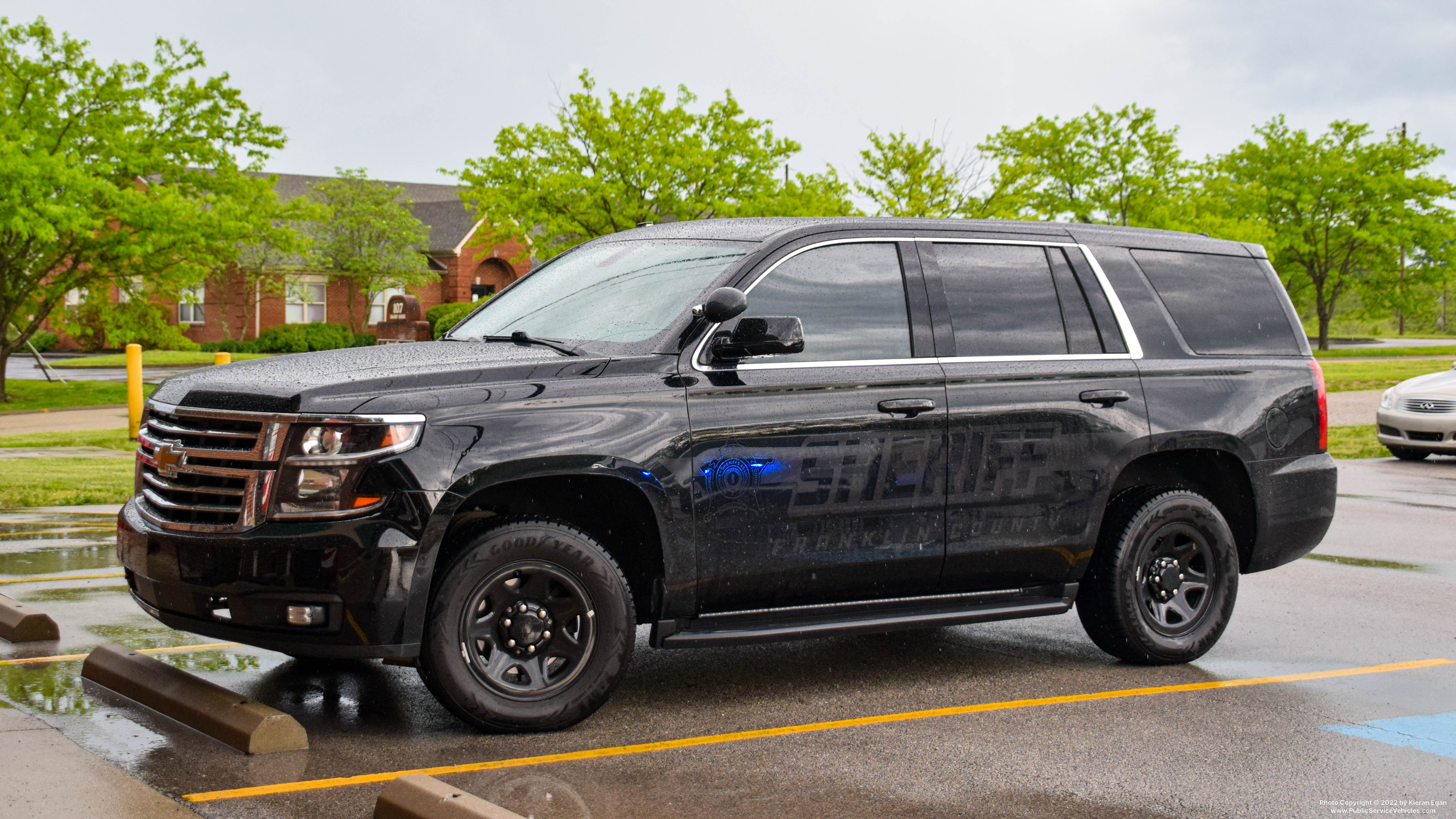 A photo  of Franklin County Sheriff
            Patrol Unit, a 2020 Chevrolet Tahoe             taken by Kieran Egan