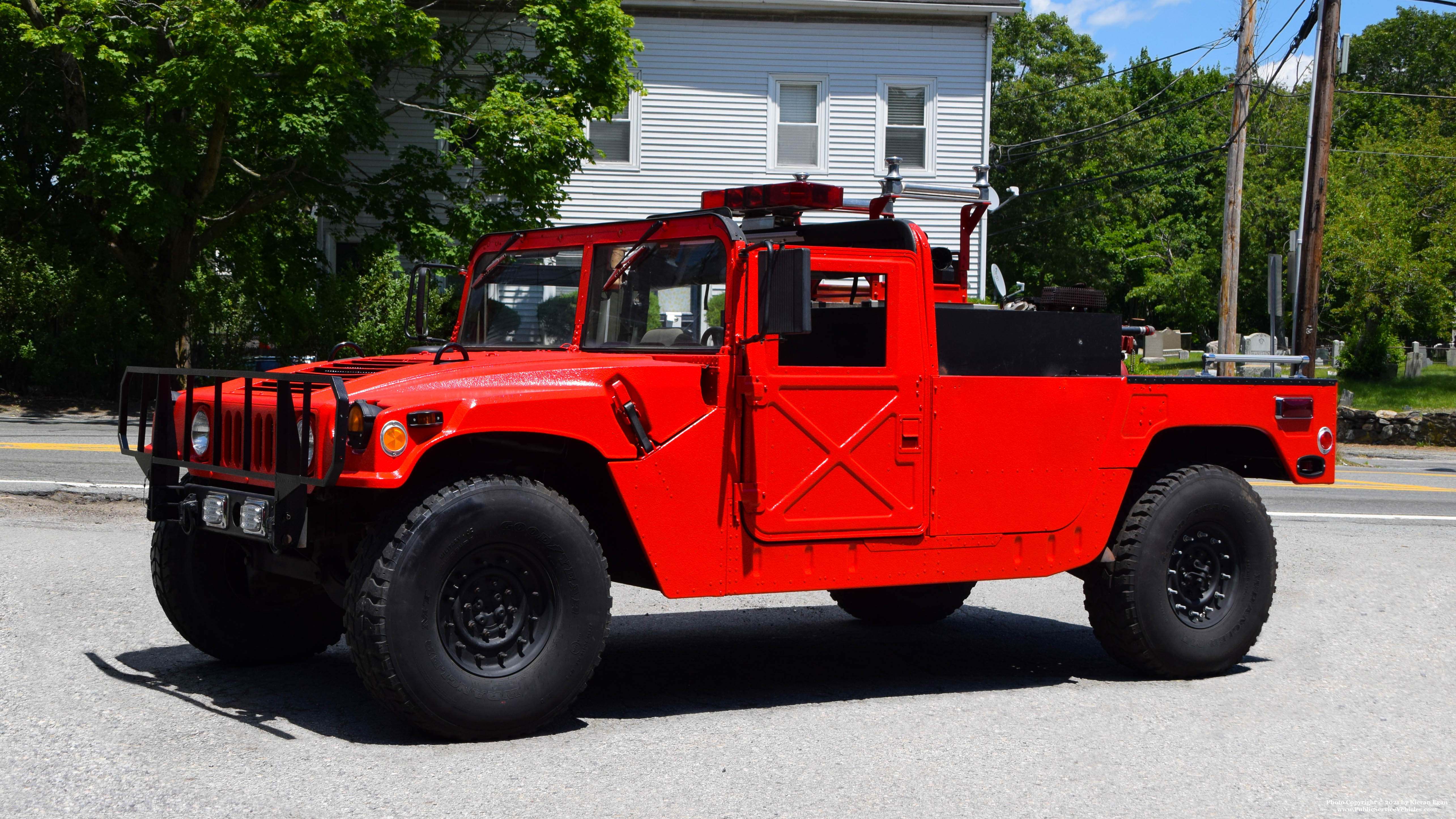 A photo  of Cumberland Fire
            Brush 1, a 1993 AM General Humvee             taken by Kieran Egan