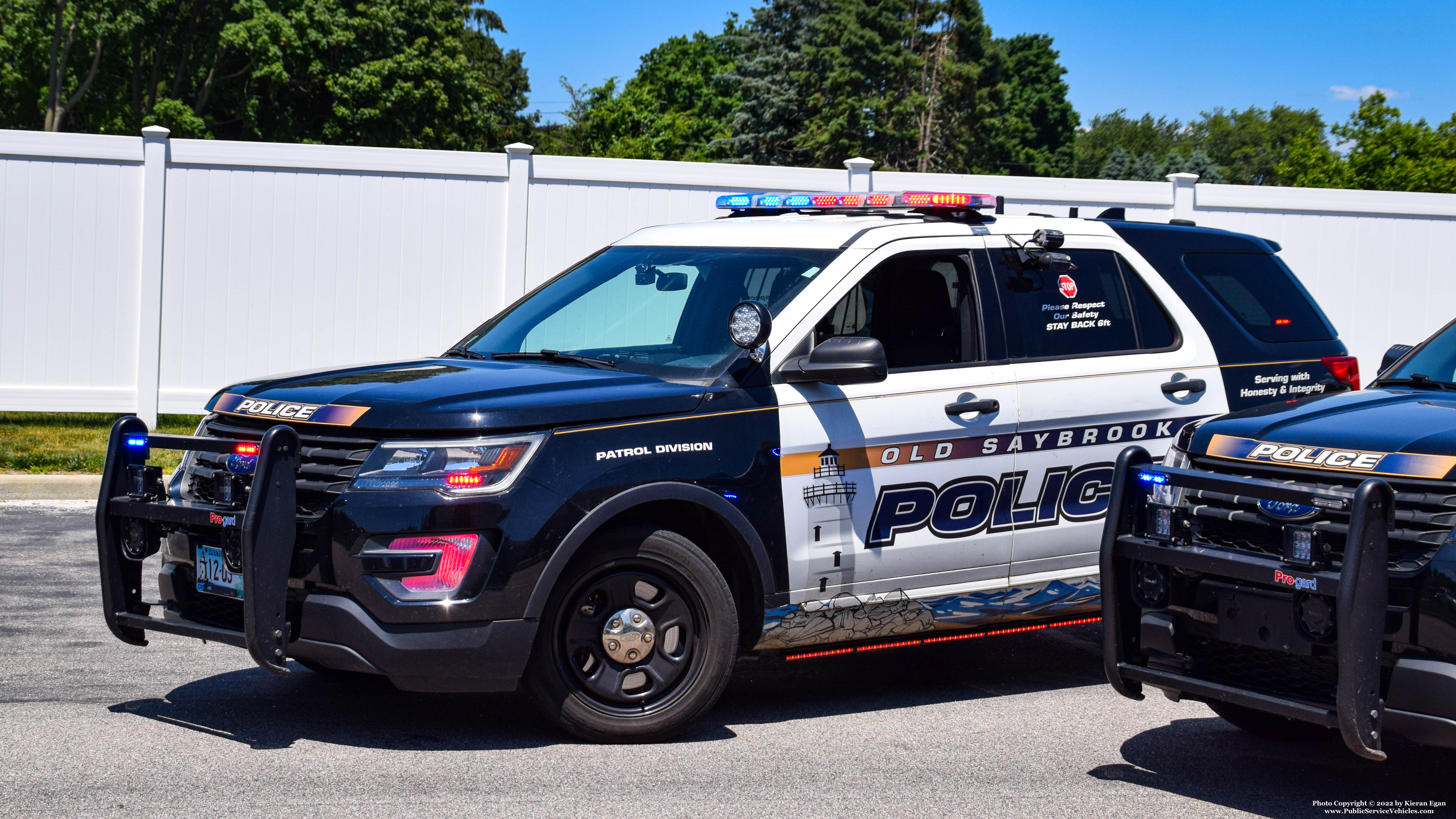 A photo  of Old Saybrook Police
            Car 12, a 2018 Ford Police Interceptor Utility             taken by Kieran Egan