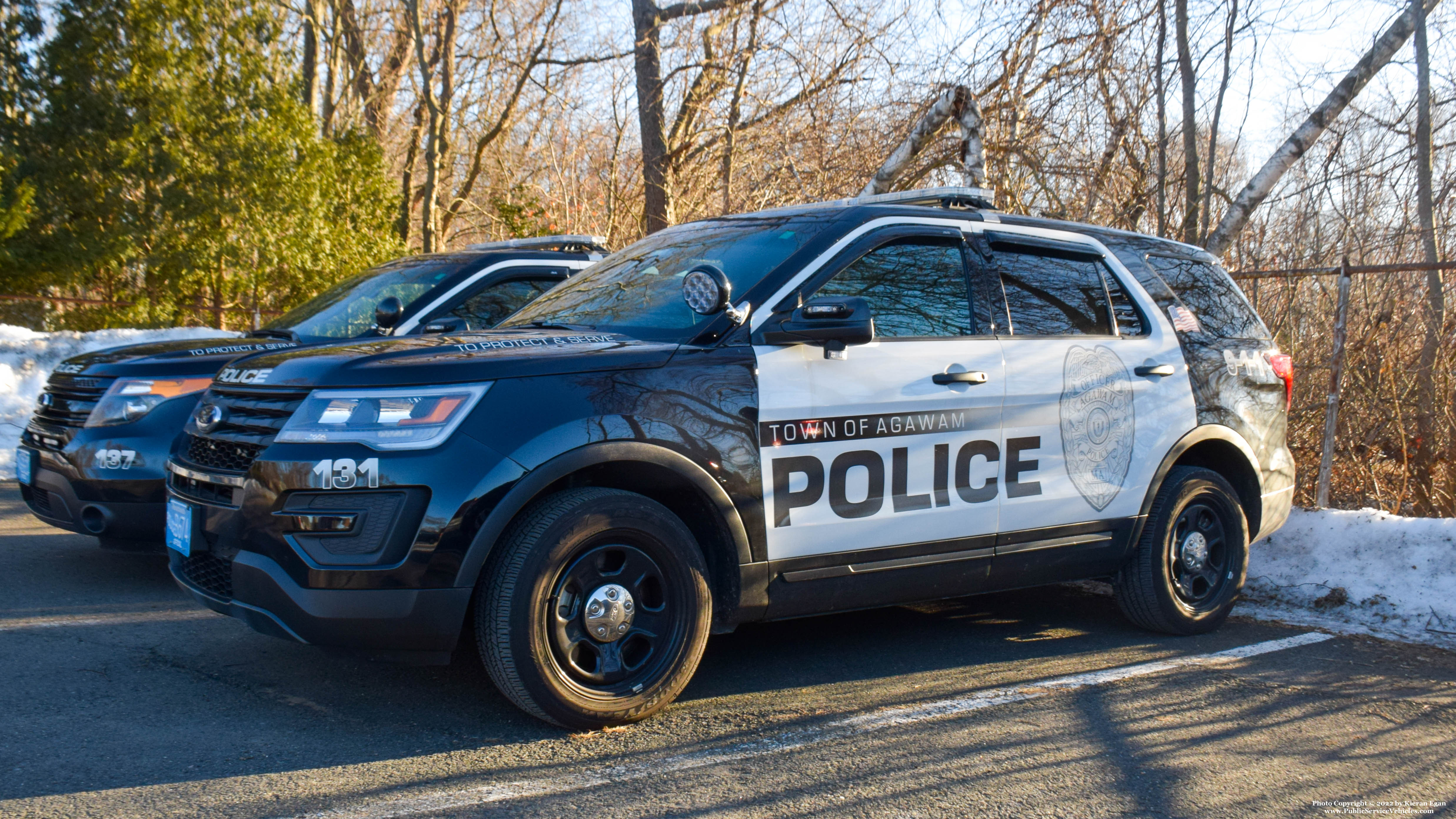 A photo  of Agawam Police
            Cruiser 131, a 2017 Ford Police Interceptor Utility             taken by Kieran Egan
