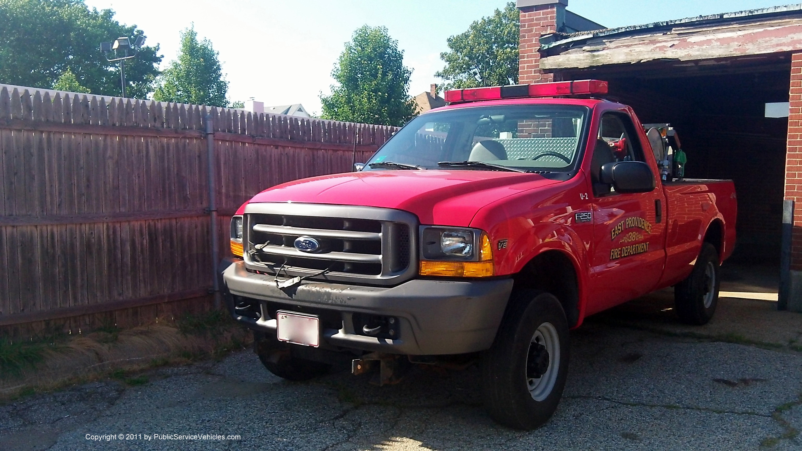 A photo  of East Providence Fire
            Utility 2, a 2001 Ford F-250             taken by Kieran Egan