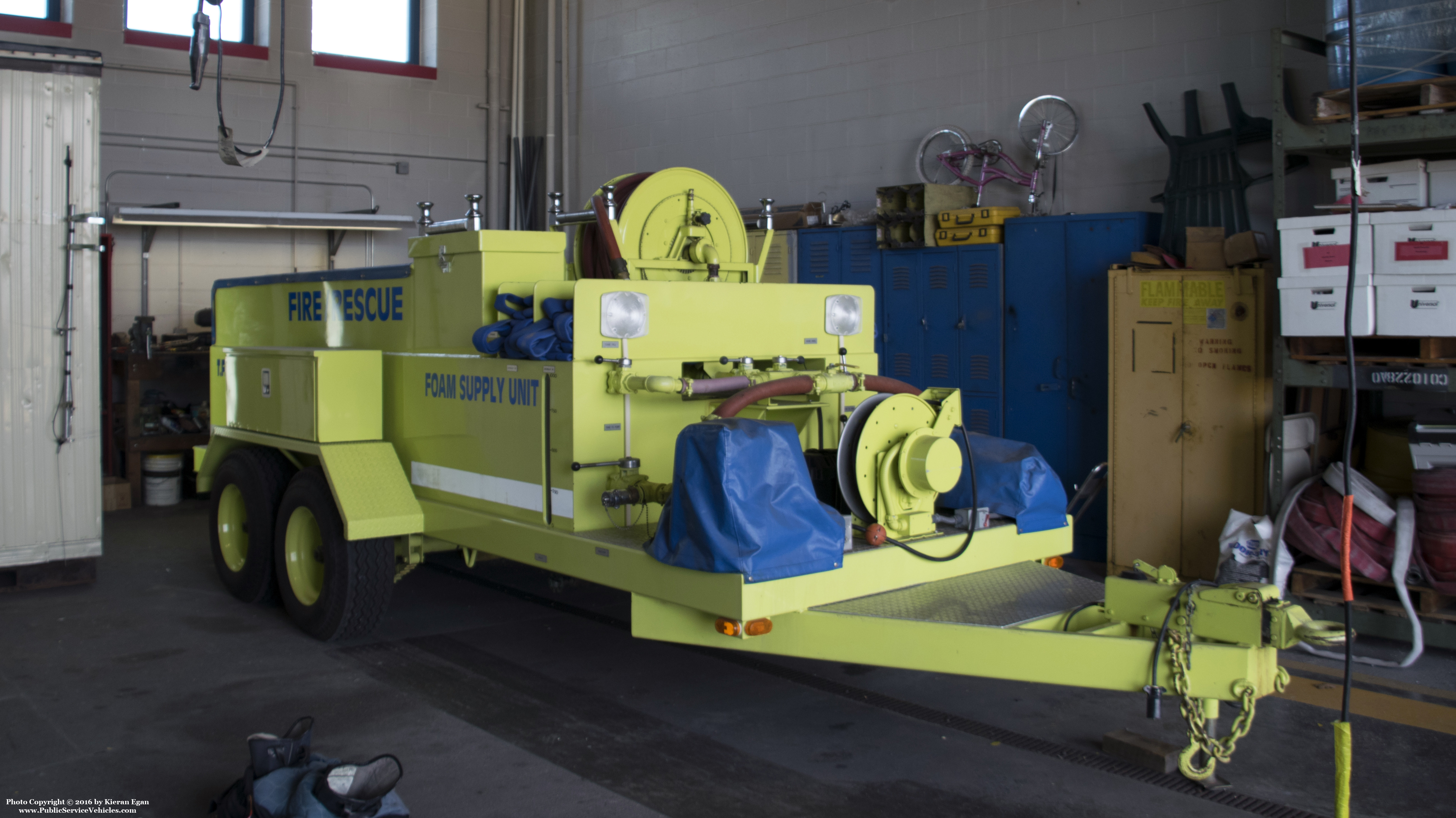 A photo  of T.F. Green Airport Fire
            Foam Supply Trailer, a 1999 UPF Trailer             taken by Kieran Egan