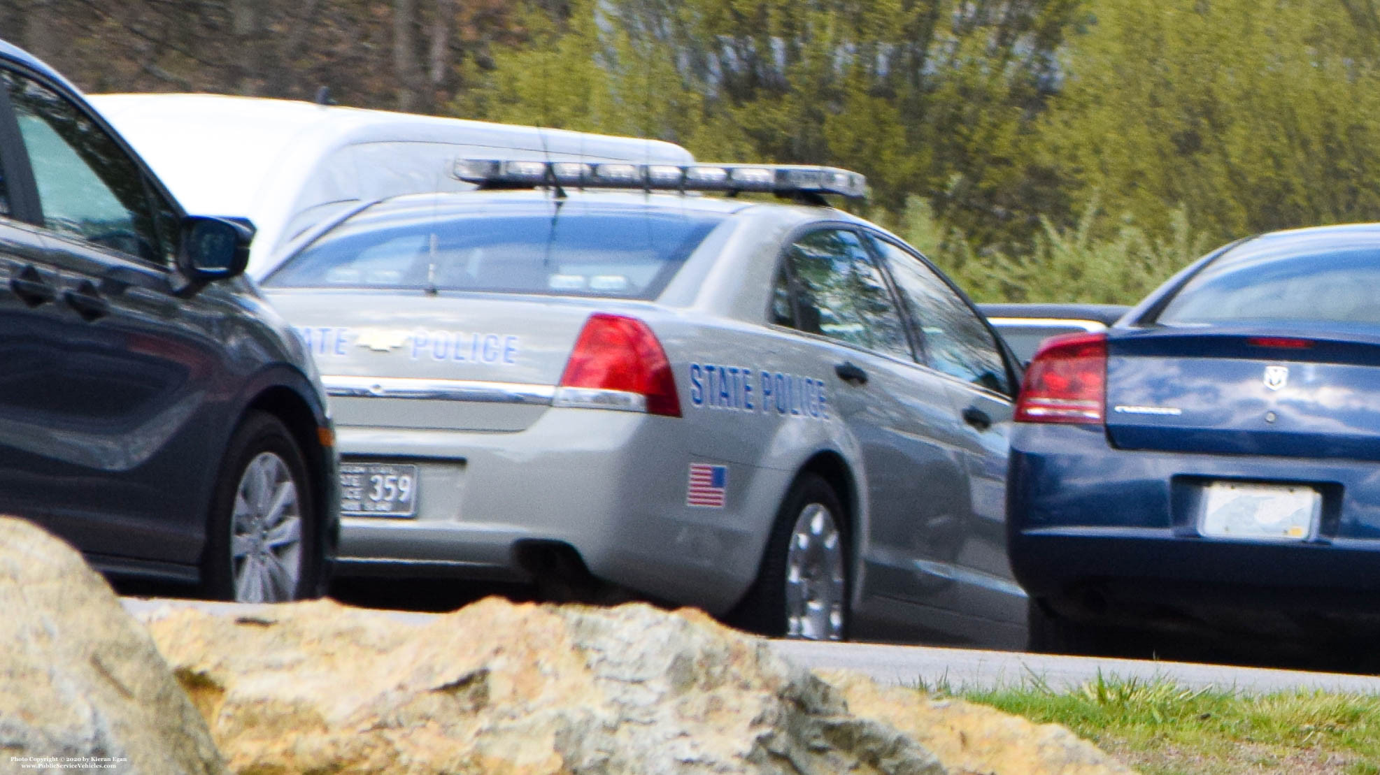 A photo  of Rhode Island State Police
            Cruiser 359, a 2013 Chevrolet Caprice             taken by Kieran Egan
