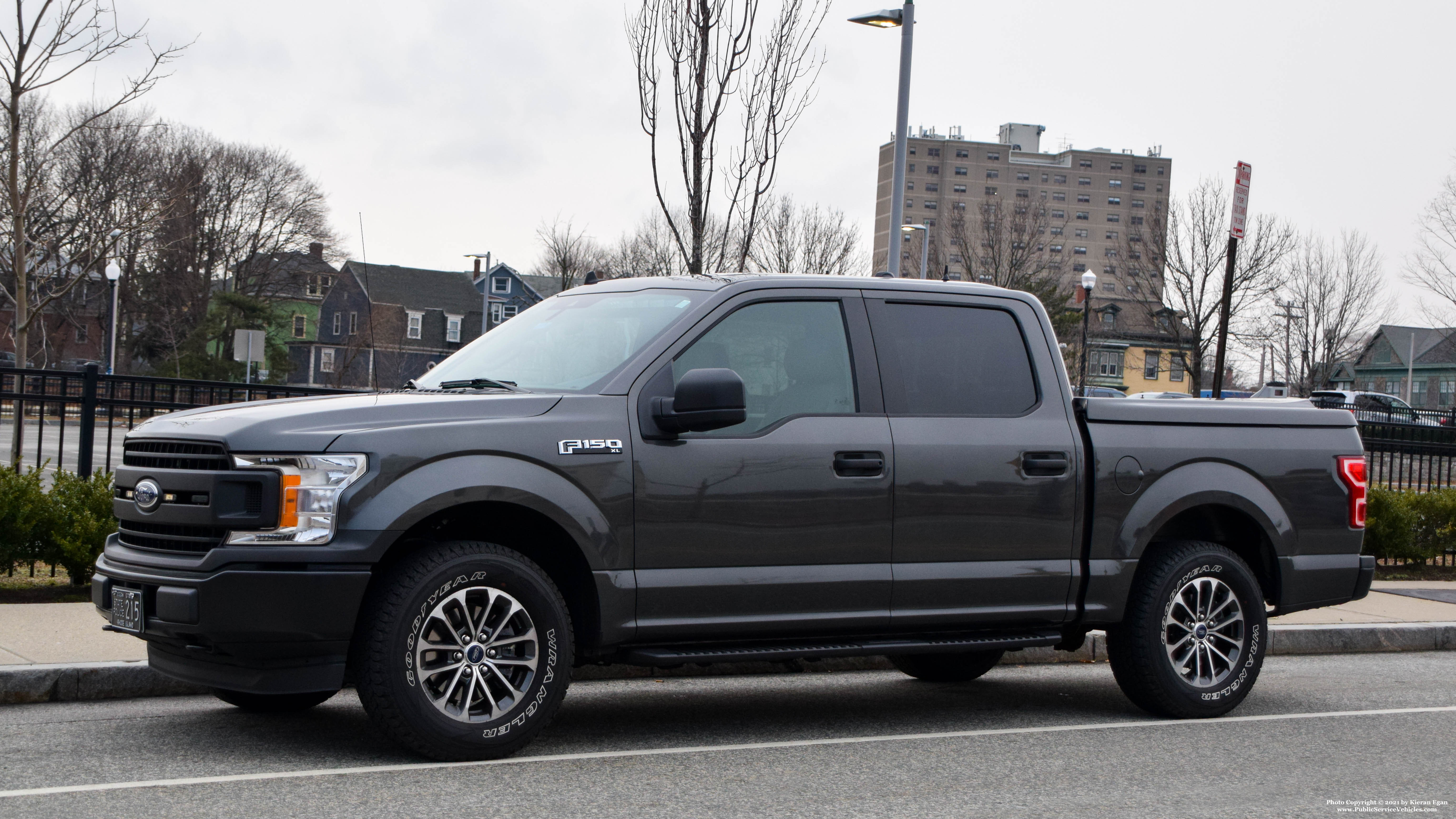 A photo  of Rhode Island State Police
            Cruiser 215, a 2020 Ford F-150 Police Responder             taken by Kieran Egan