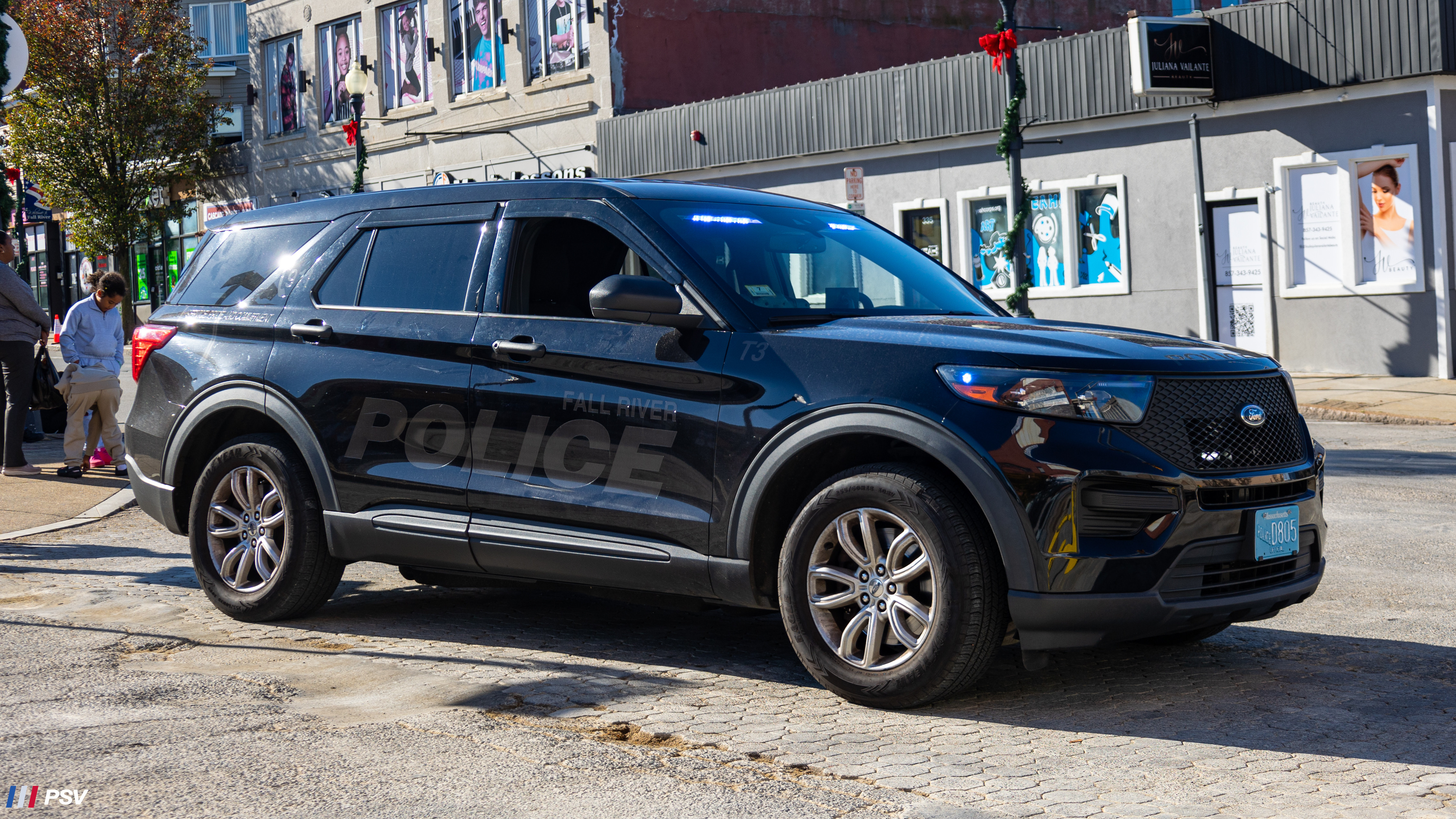 A photo  of Fall River Police
            T-3, a 2020 Ford Police Interceptor Utility             taken by Kieran Egan