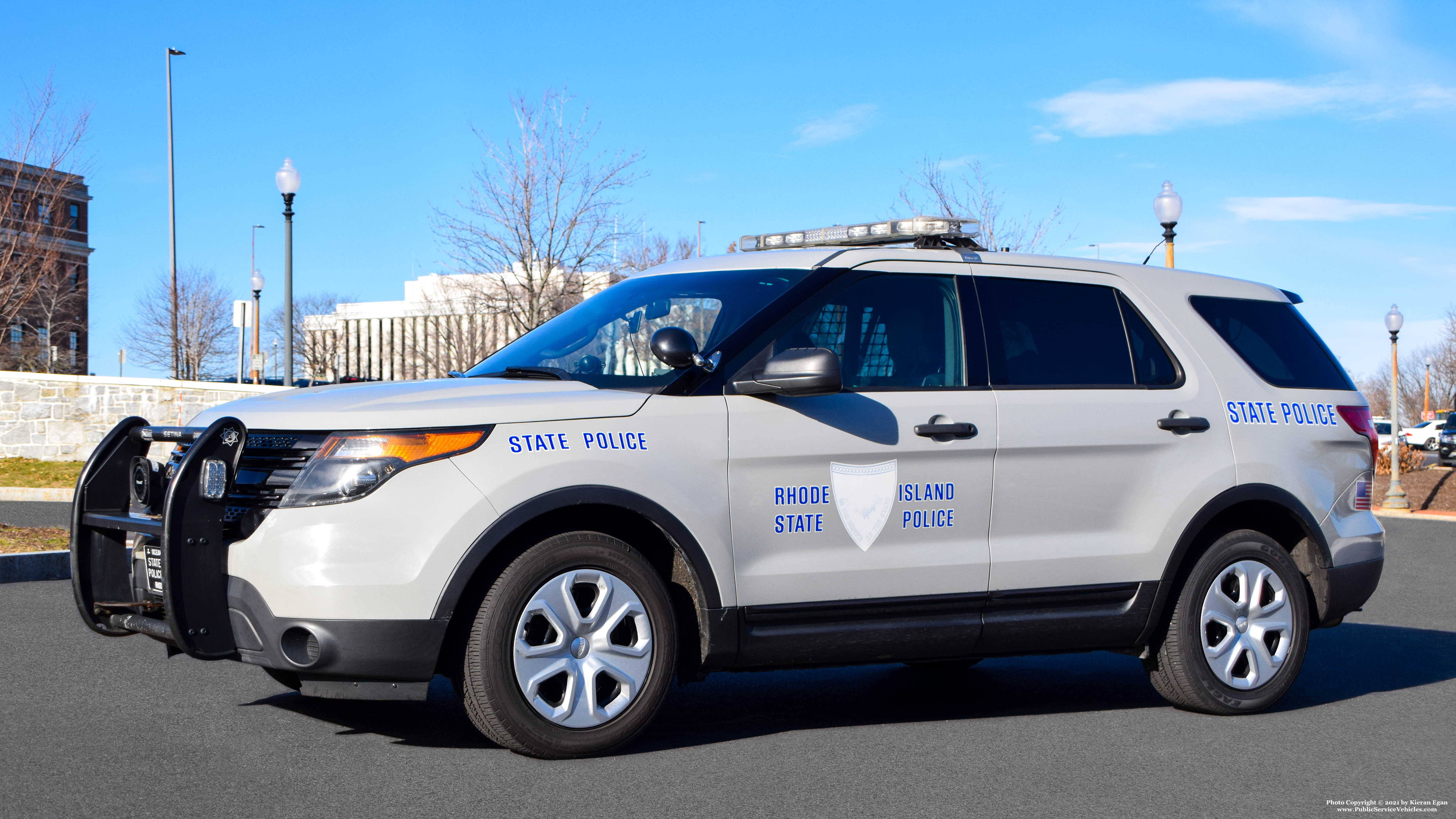 A photo  of Rhode Island State Police
            Cruiser 22, a 2013 Ford Police Interceptor Utility             taken by Kieran Egan