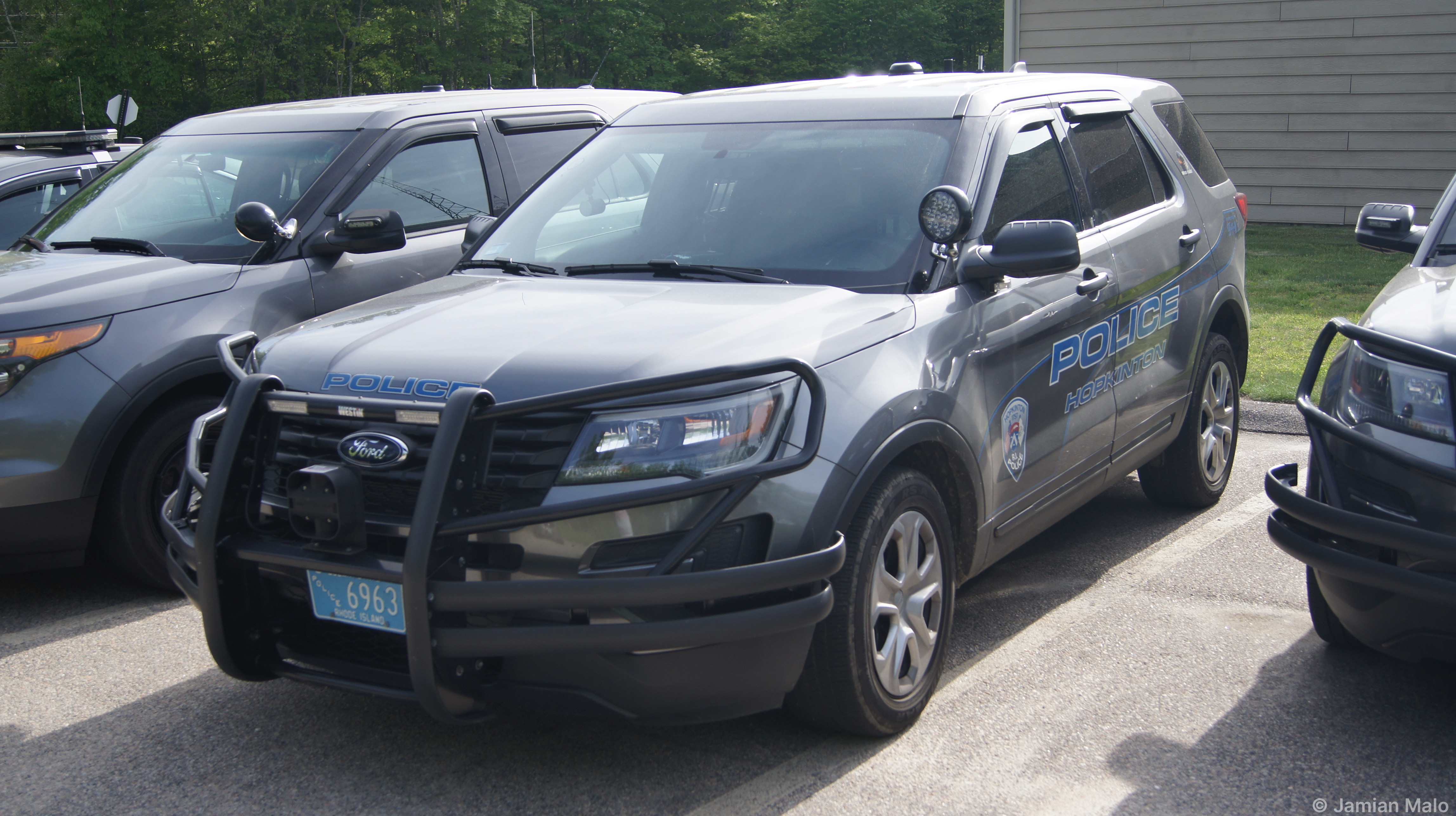 A photo  of Hopkinton Police
            Cruiser 6963, a 2016-2019 Ford Police Interceptor Utility             taken by Jamian Malo