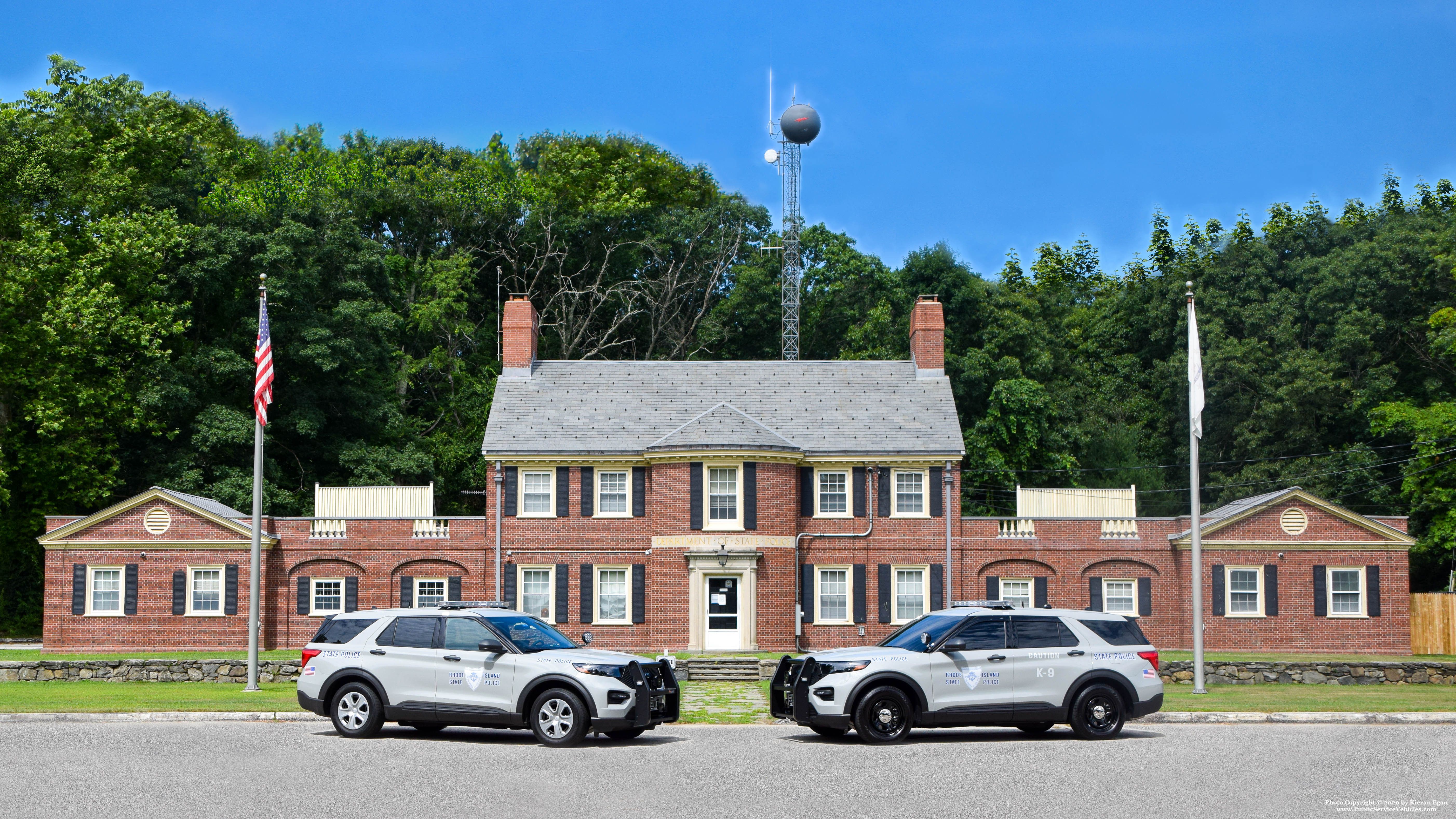 A photo  of Rhode Island State Police
            Cruiser 117, a 2020 Ford Police Interceptor Utility             taken by Kieran Egan