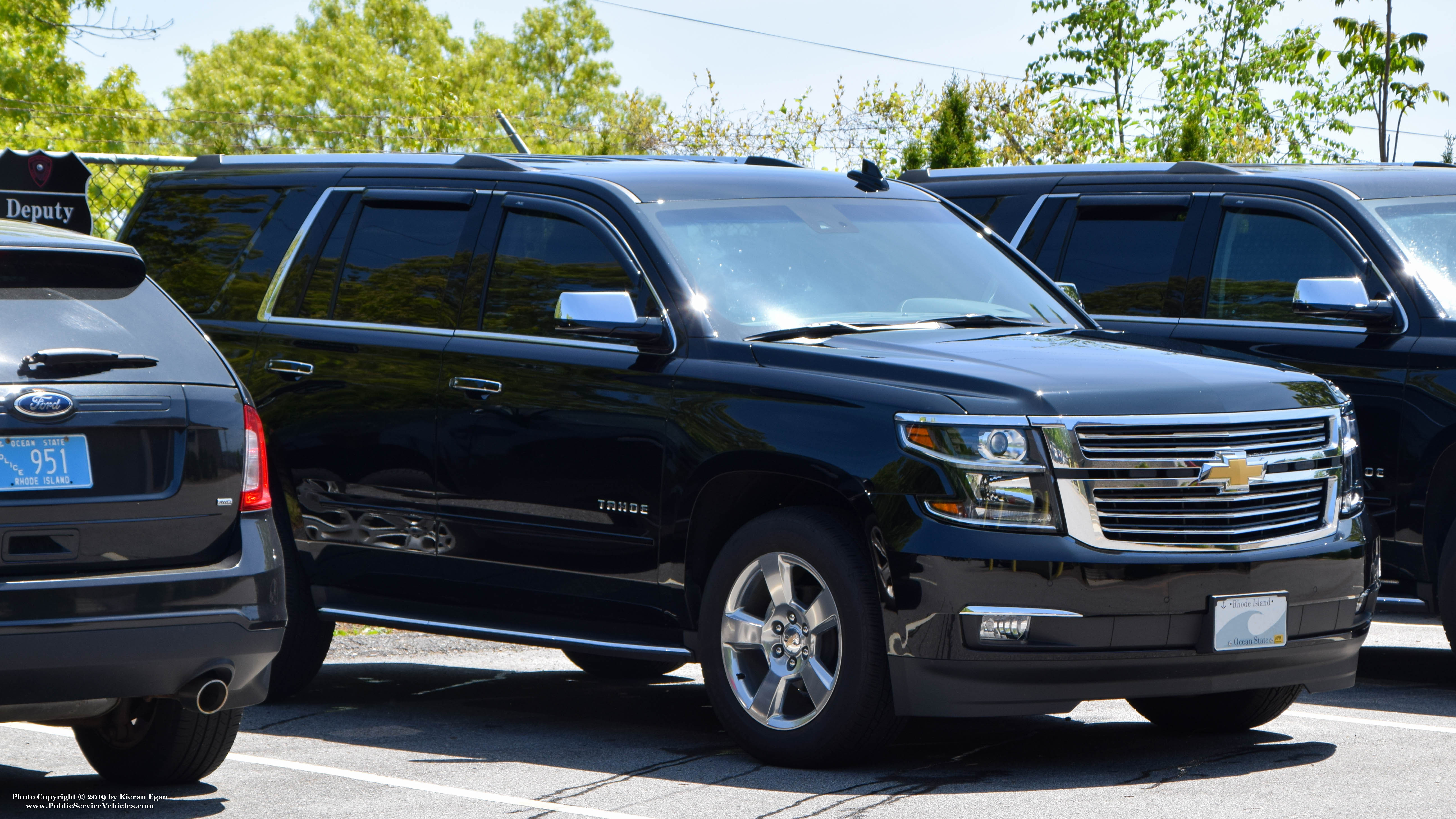 A photo  of East Providence Police
            Deputy Chief's Unit, a 2019 Chevrolet Tahoe             taken by Kieran Egan