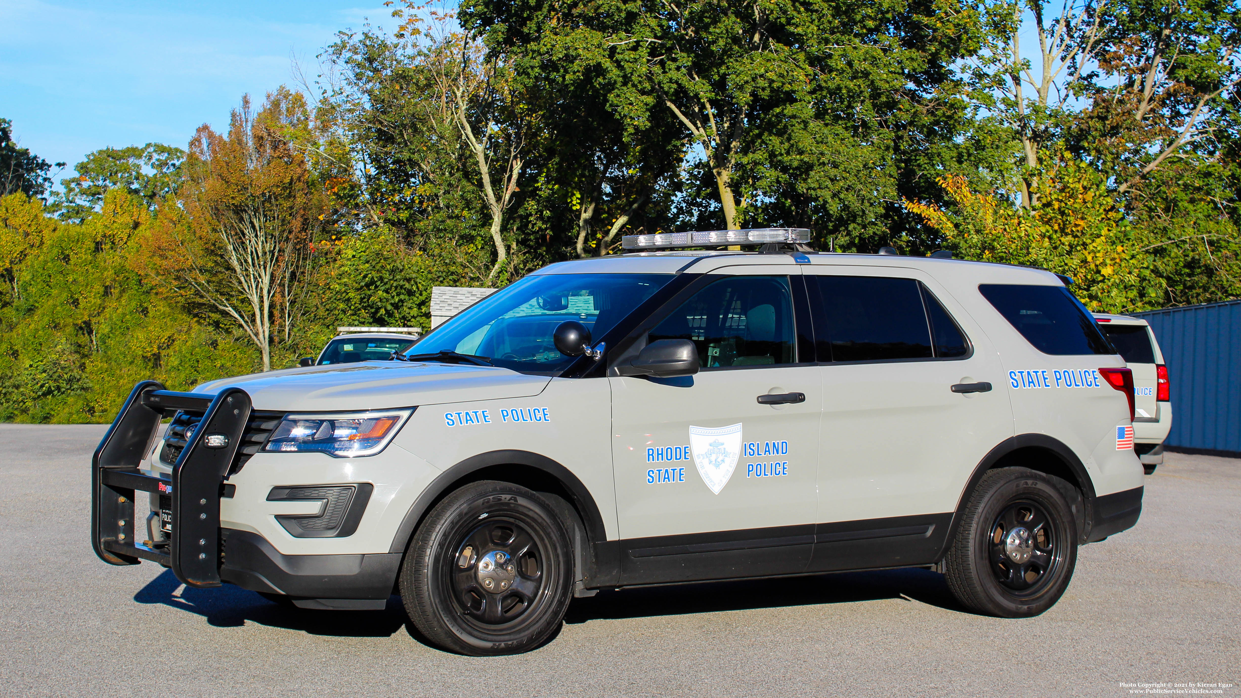 A photo  of Rhode Island State Police
            Cruiser 195, a 2018 Ford Police Interceptor Utility             taken by Kieran Egan