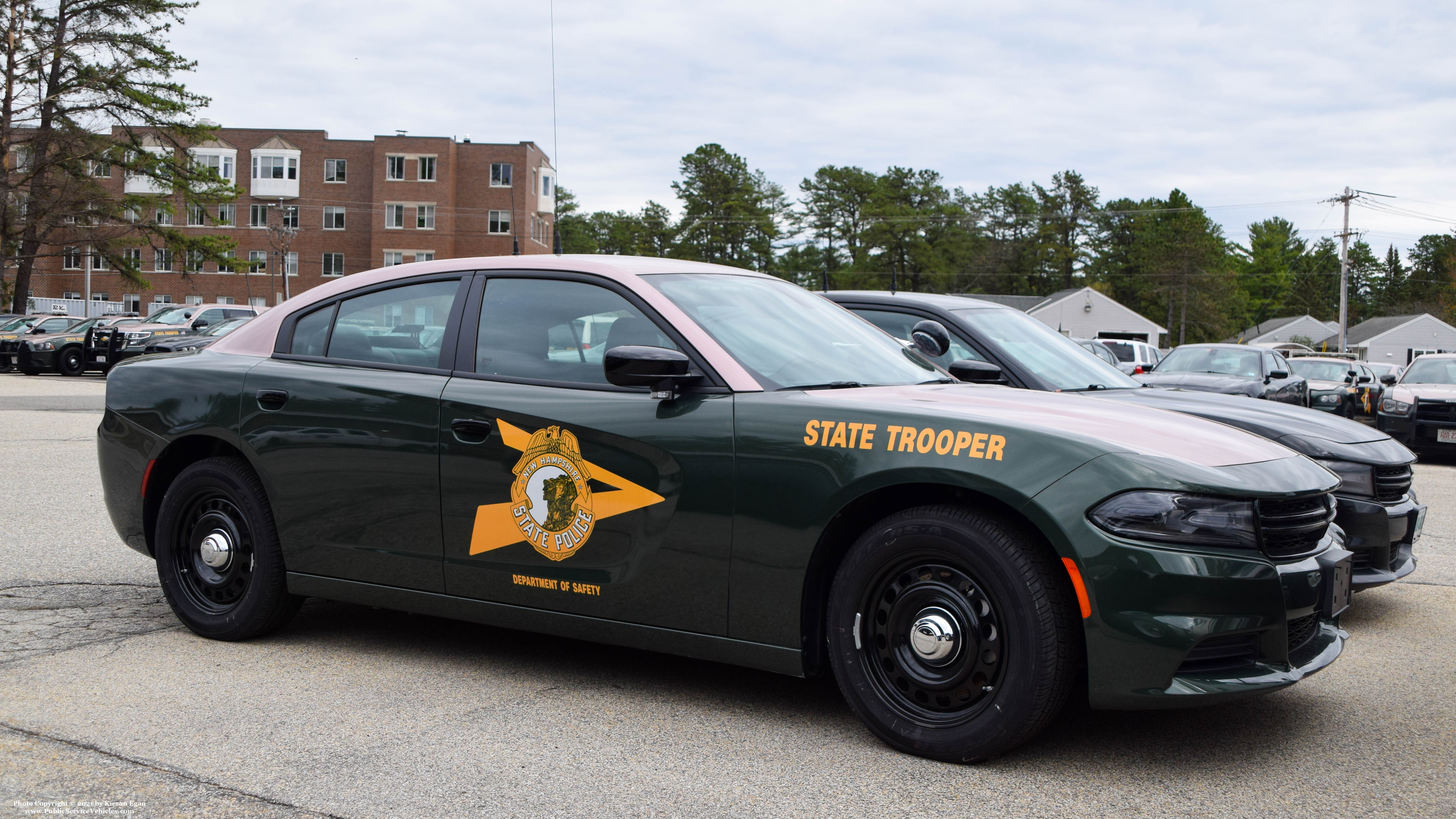 A photo  of New Hampshire State Police
            Cruiser 17, a 2020 Dodge Charger             taken by Kieran Egan