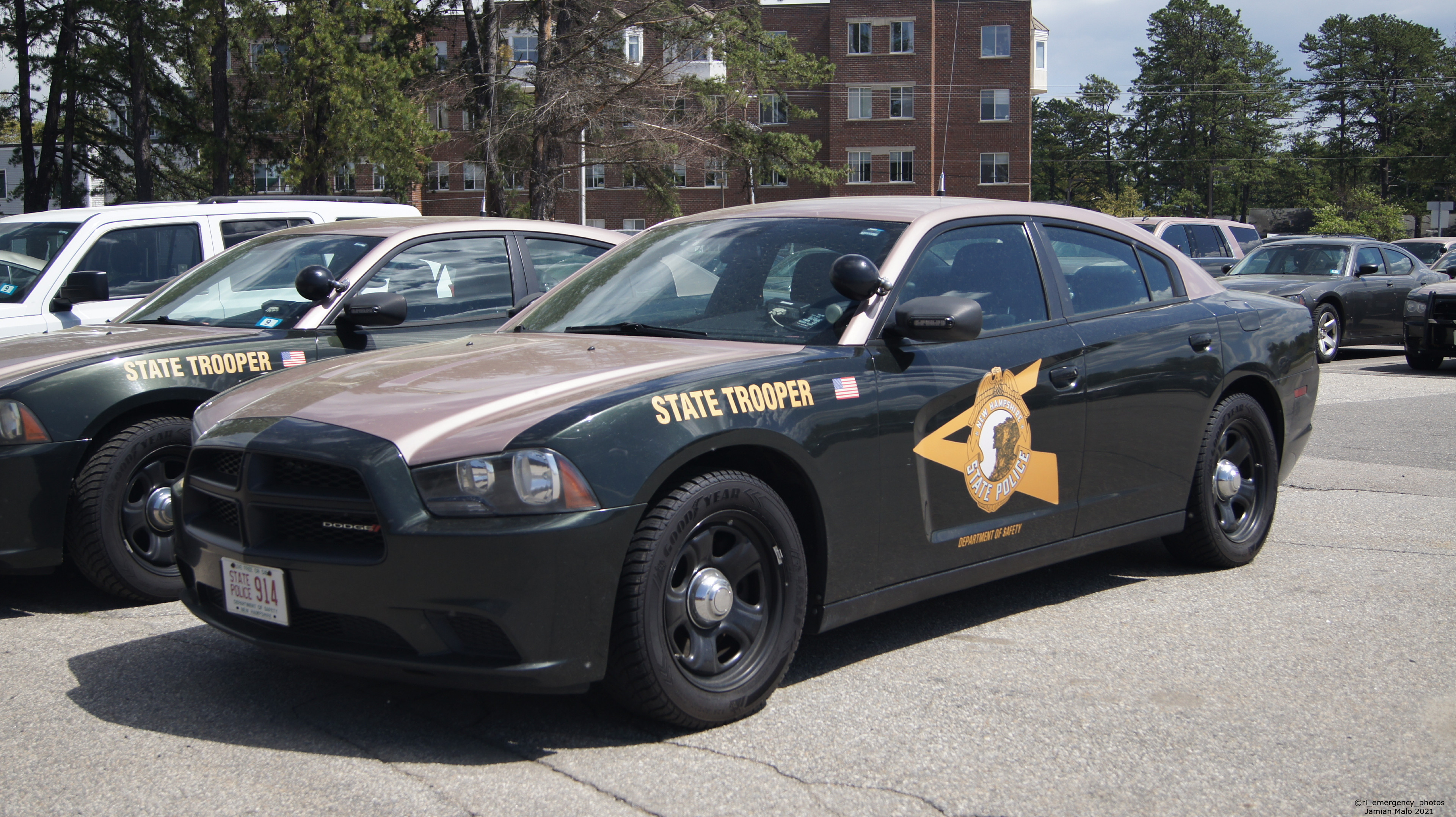 A photo  of New Hampshire State Police
            Cruiser 914, a 2011-2013 Dodge Charger             taken by Jamian Malo