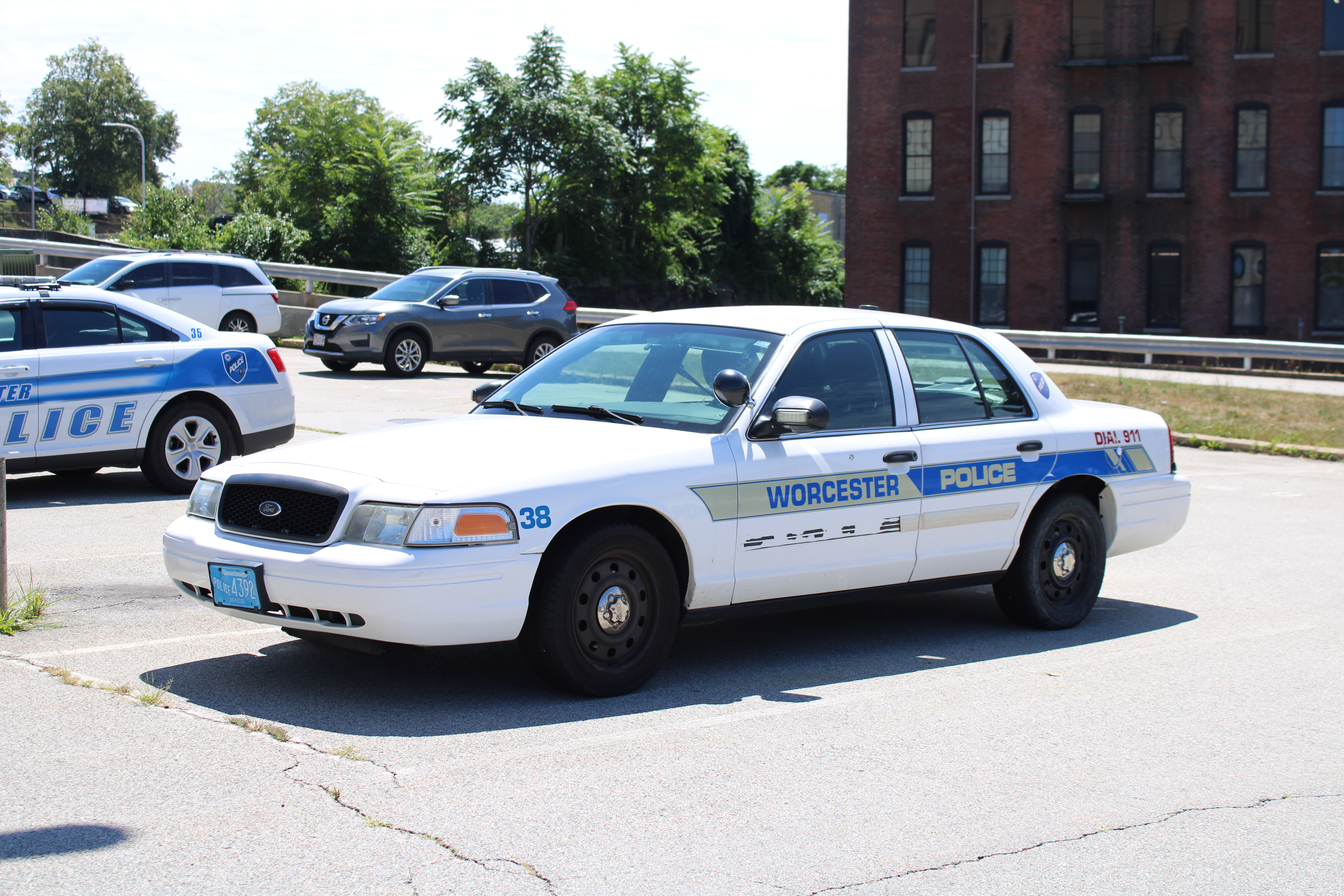 A photo  of Worcester Police
            Cruiser 38, a 2011 Ford Crown Victoria Police Interceptor             taken by Nicholas You