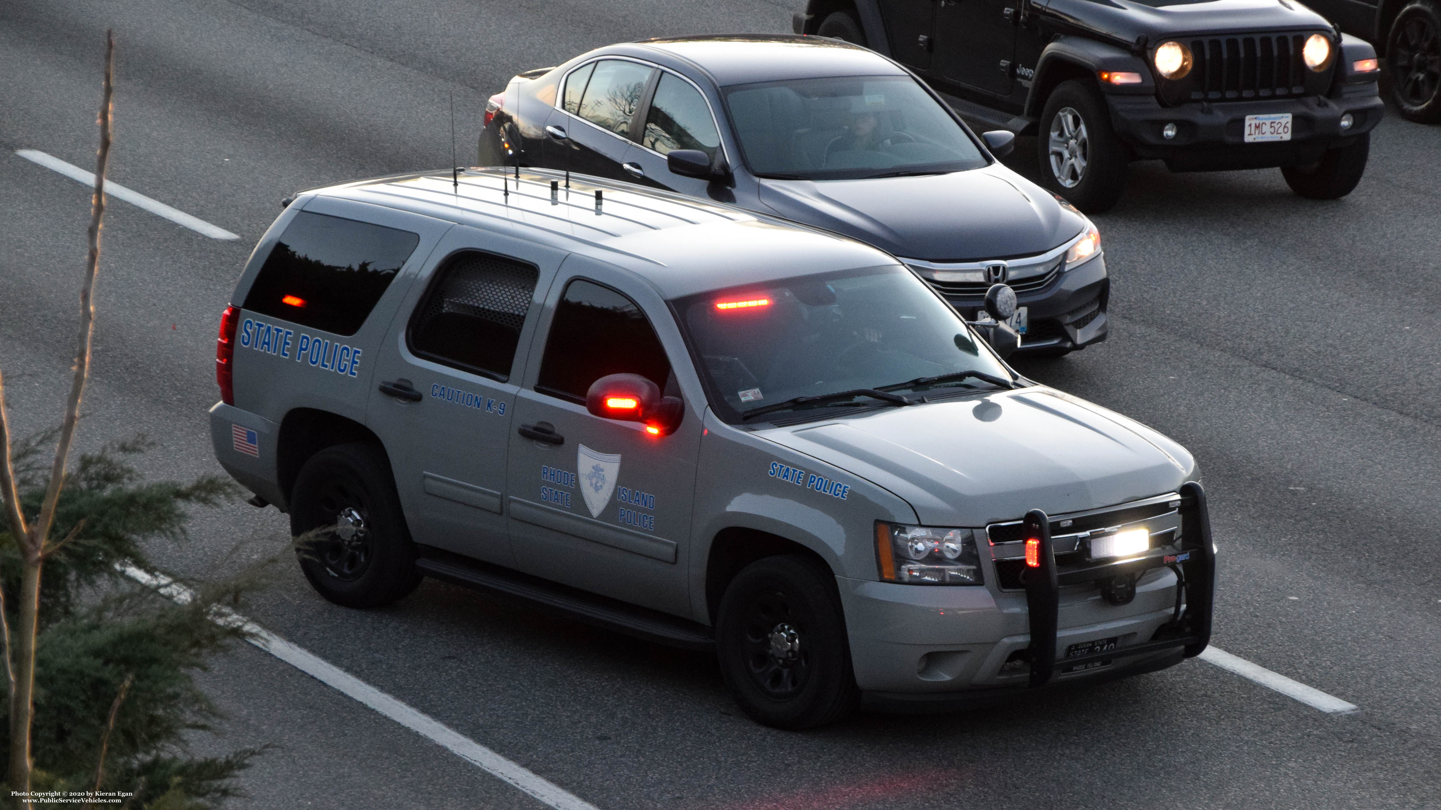 A photo  of Rhode Island State Police
            Cruiser 240, a 2013 Chevrolet Tahoe             taken by Kieran Egan