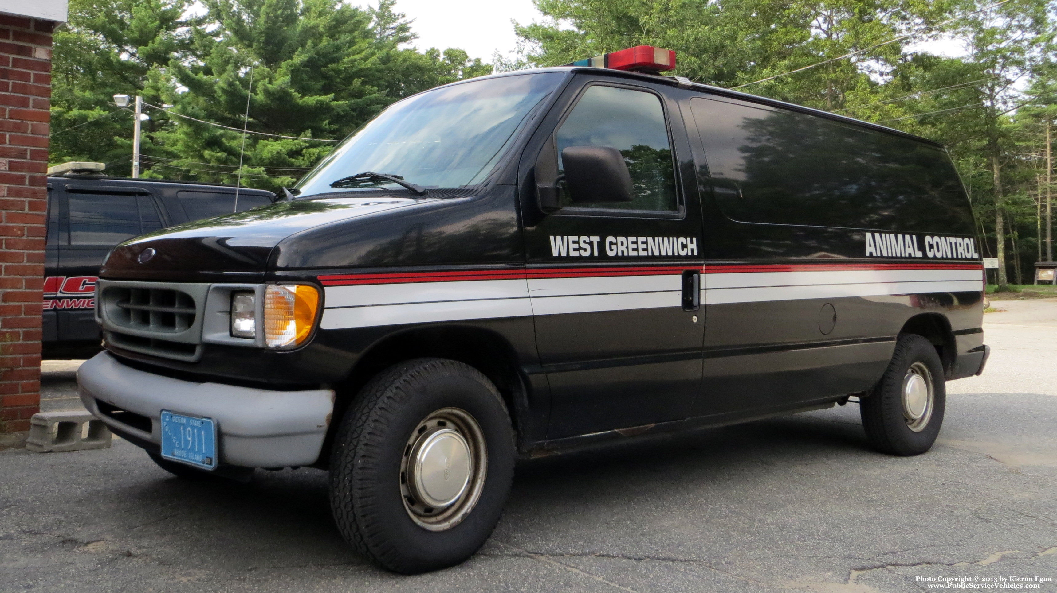 A photo  of West Greenwich Police
            Cruiser 1911, a 1993-2007 Ford Econoline             taken by Kieran Egan