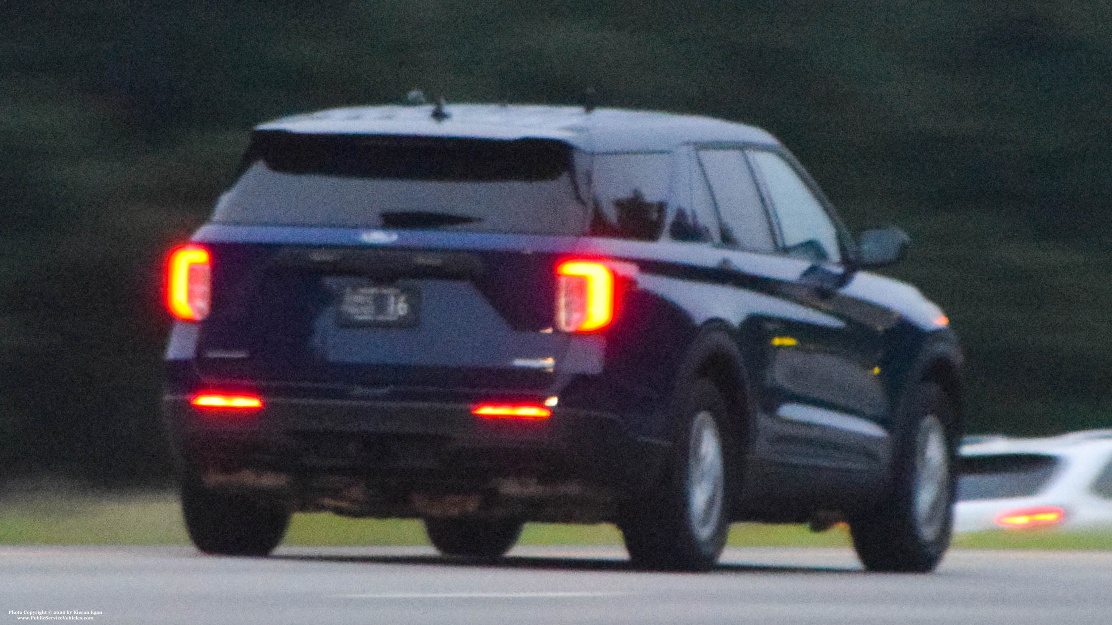 A photo  of Rhode Island State Police
            Cruiser 16, a 2020 Ford Police Interceptor Utility             taken by Kieran Egan