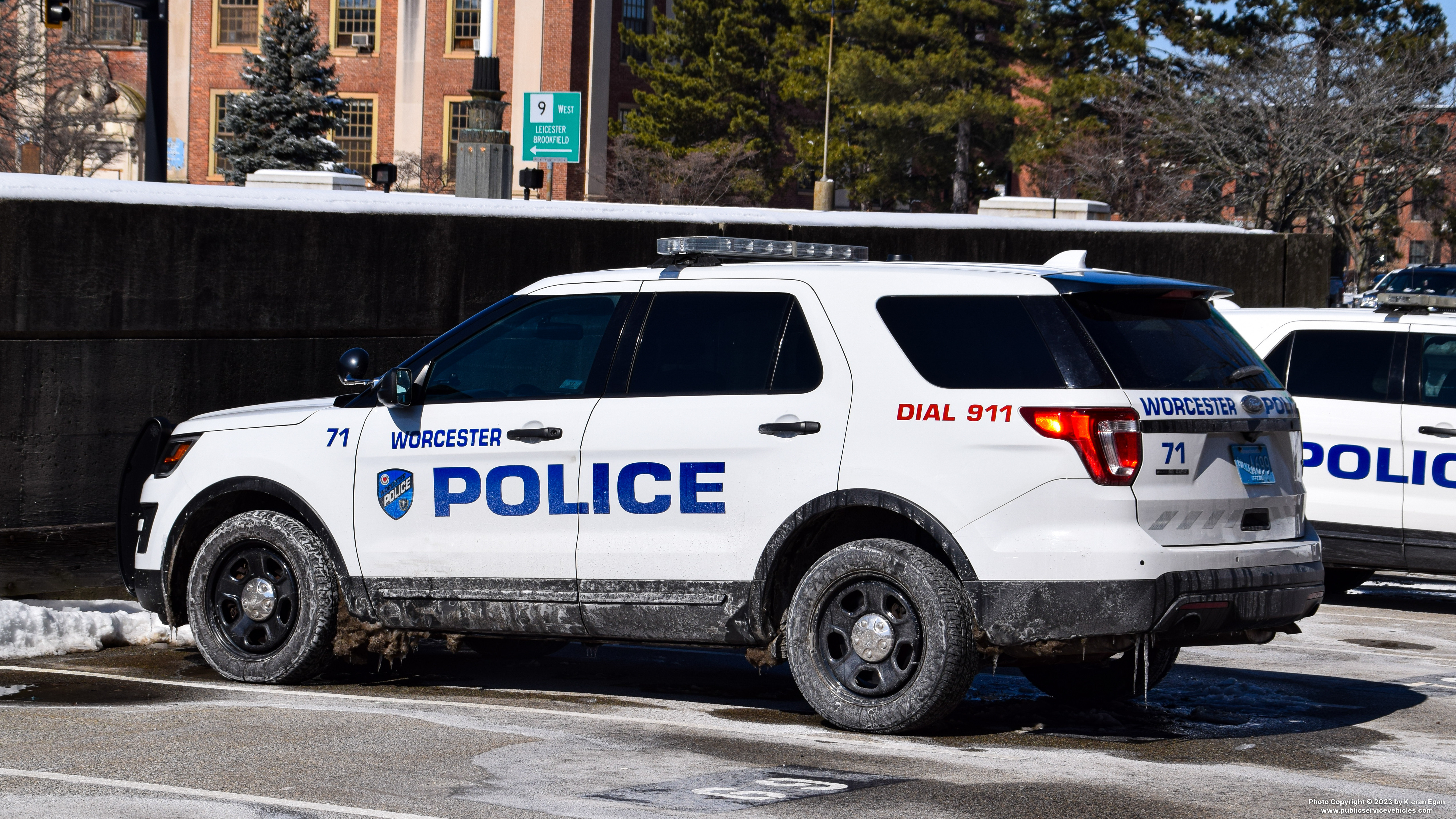 A photo  of Worcester Police
            Cruiser 71, a 2016 Ford Police Interceptor Utility             taken by Kieran Egan