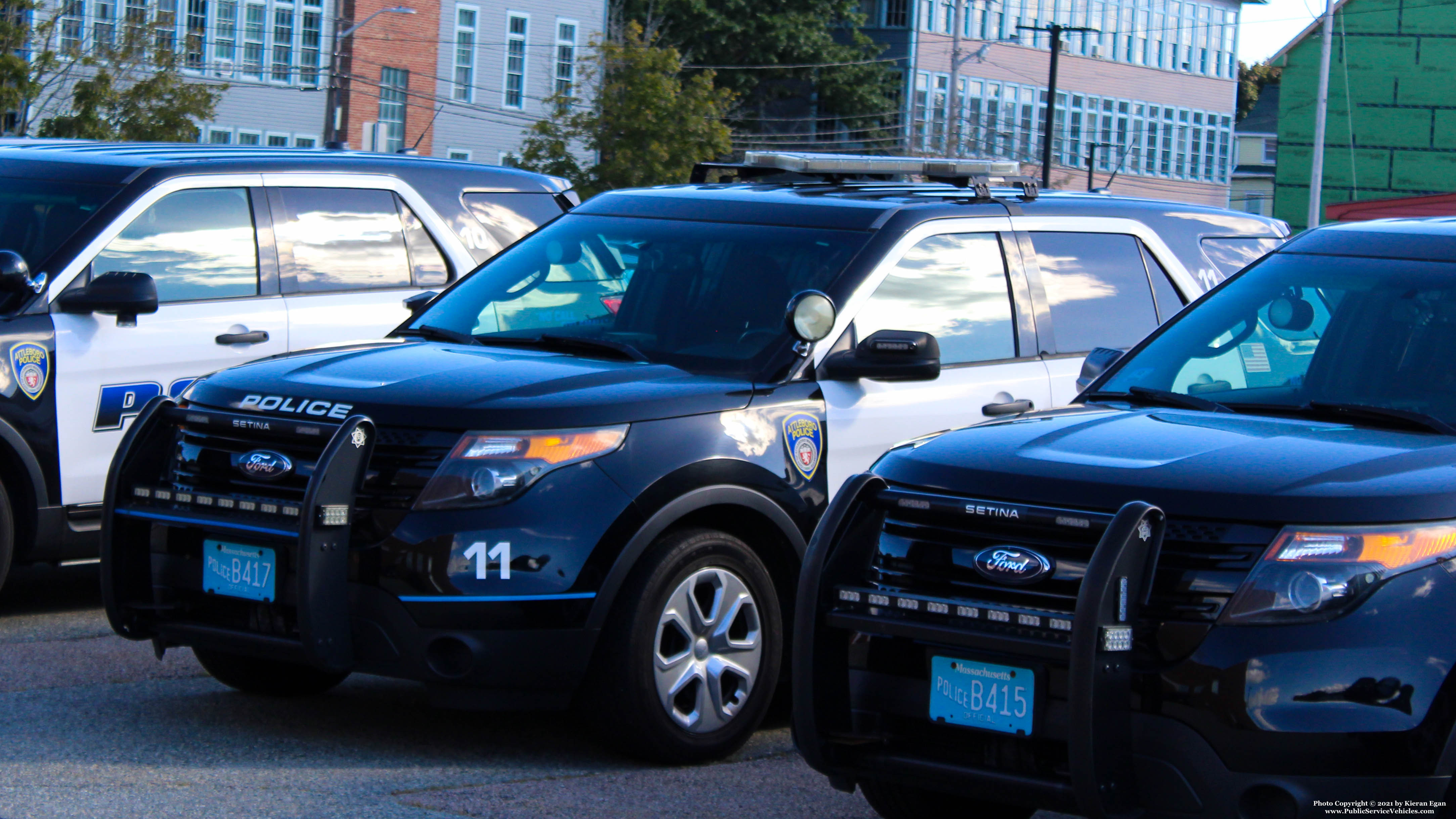 A photo  of Attleboro Police
            Car 11, a 2014 Ford Police Interceptor Utility             taken by Kieran Egan