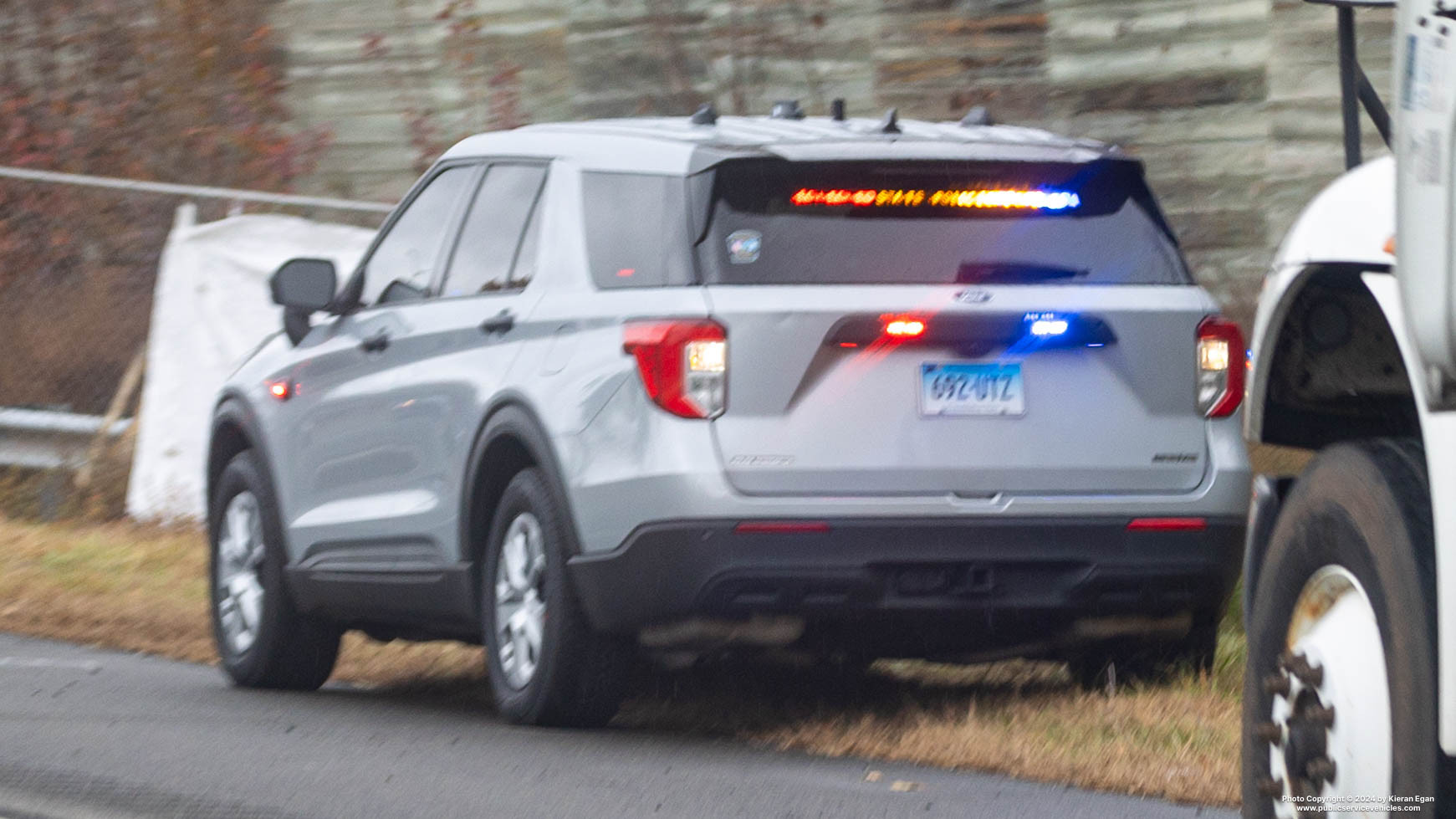A photo  of Connecticut State Police
            Cruiser 692, a 2021-2022 Ford Police Interceptor Utility             taken by Kieran Egan