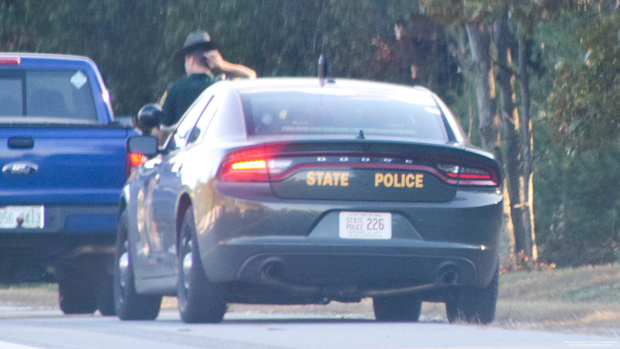 A photo  of New Hampshire State Police
            Cruiser 226, a 2015-2019 Dodge Charger             taken by Kieran Egan