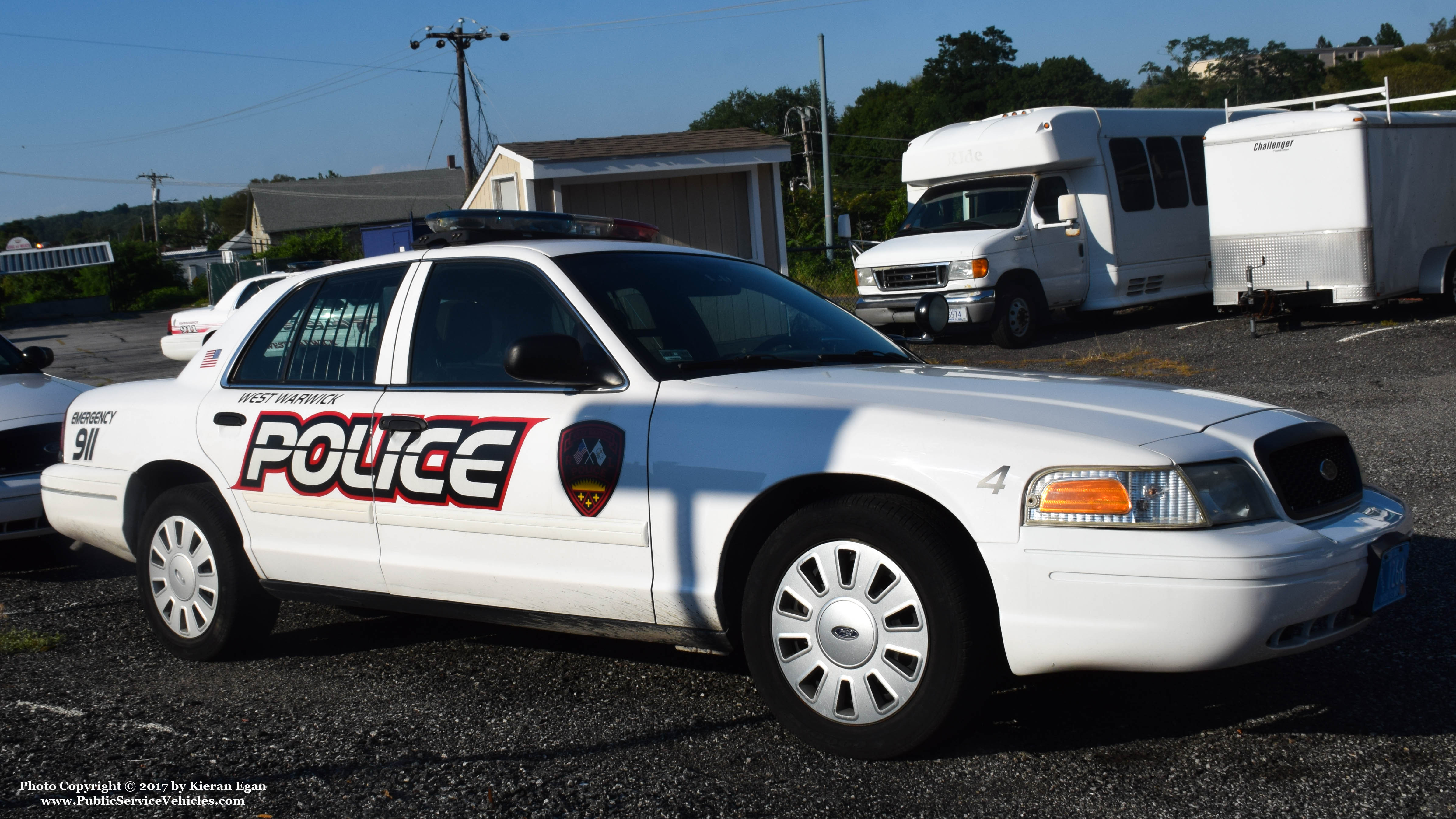 A photo  of West Warwick Police
            Car 4, a 2009 Ford Crown Victoria Police Interceptor             taken by Kieran Egan