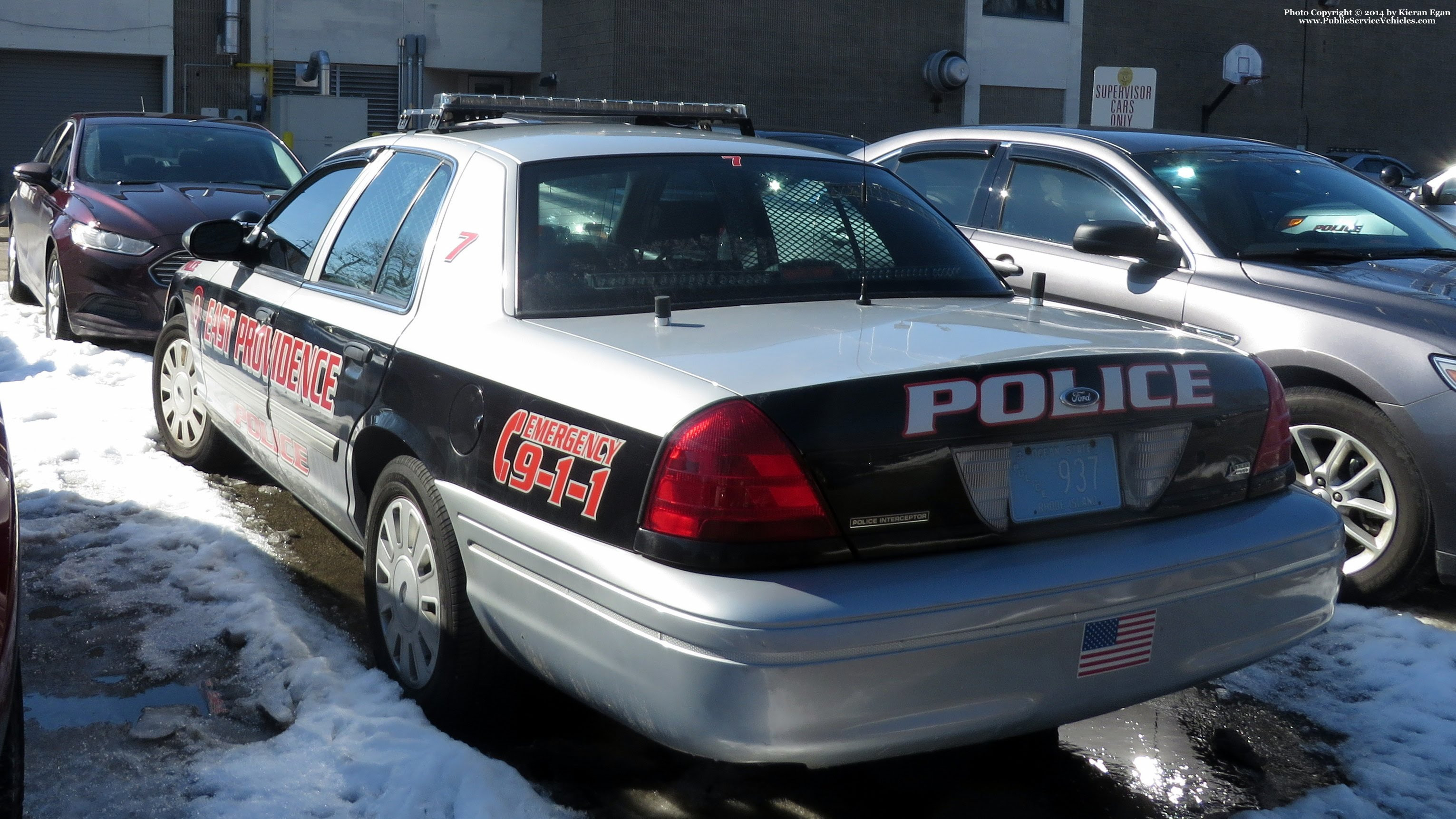 A photo  of East Providence Police
            Car 7, a 2011 Ford Crown Victoria Police Interceptor             taken by Kieran Egan