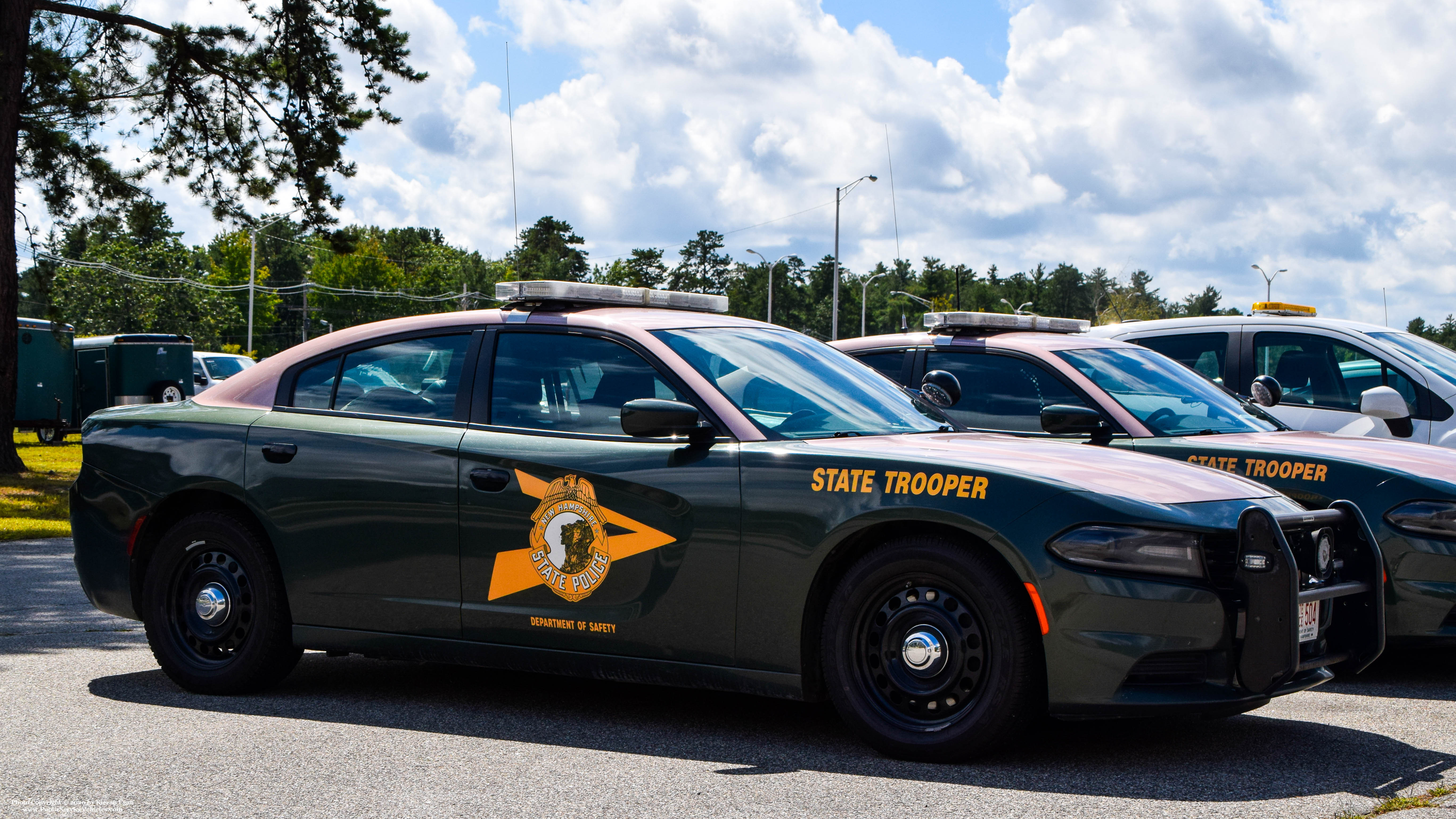 A photo  of New Hampshire State Police
            Cruiser 504, a 2015-2019 Dodge Charger             taken by Kieran Egan