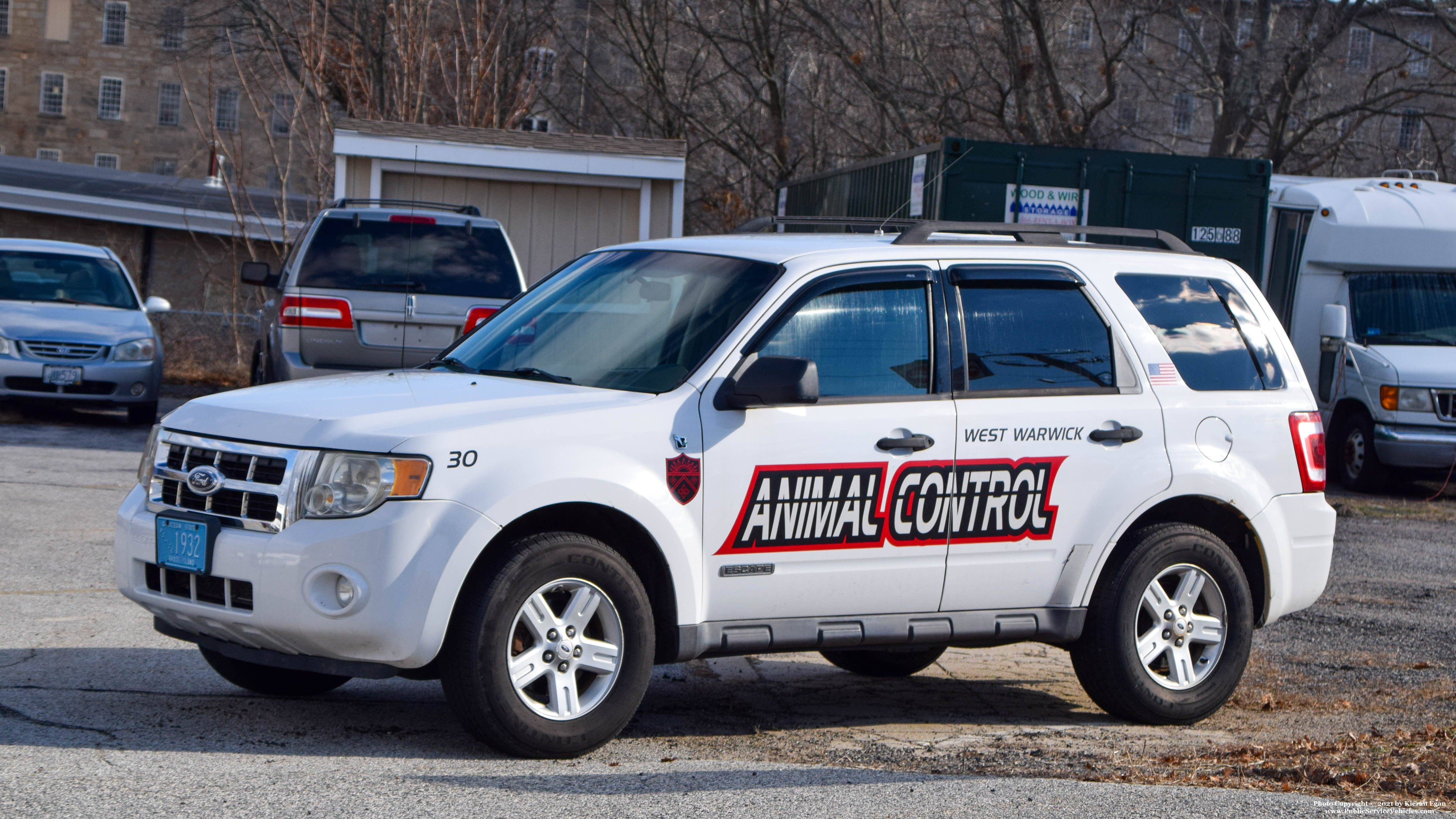 A photo  of West Warwick Police
            Car 30, a 2008-2012 Ford Escape             taken by Kieran Egan