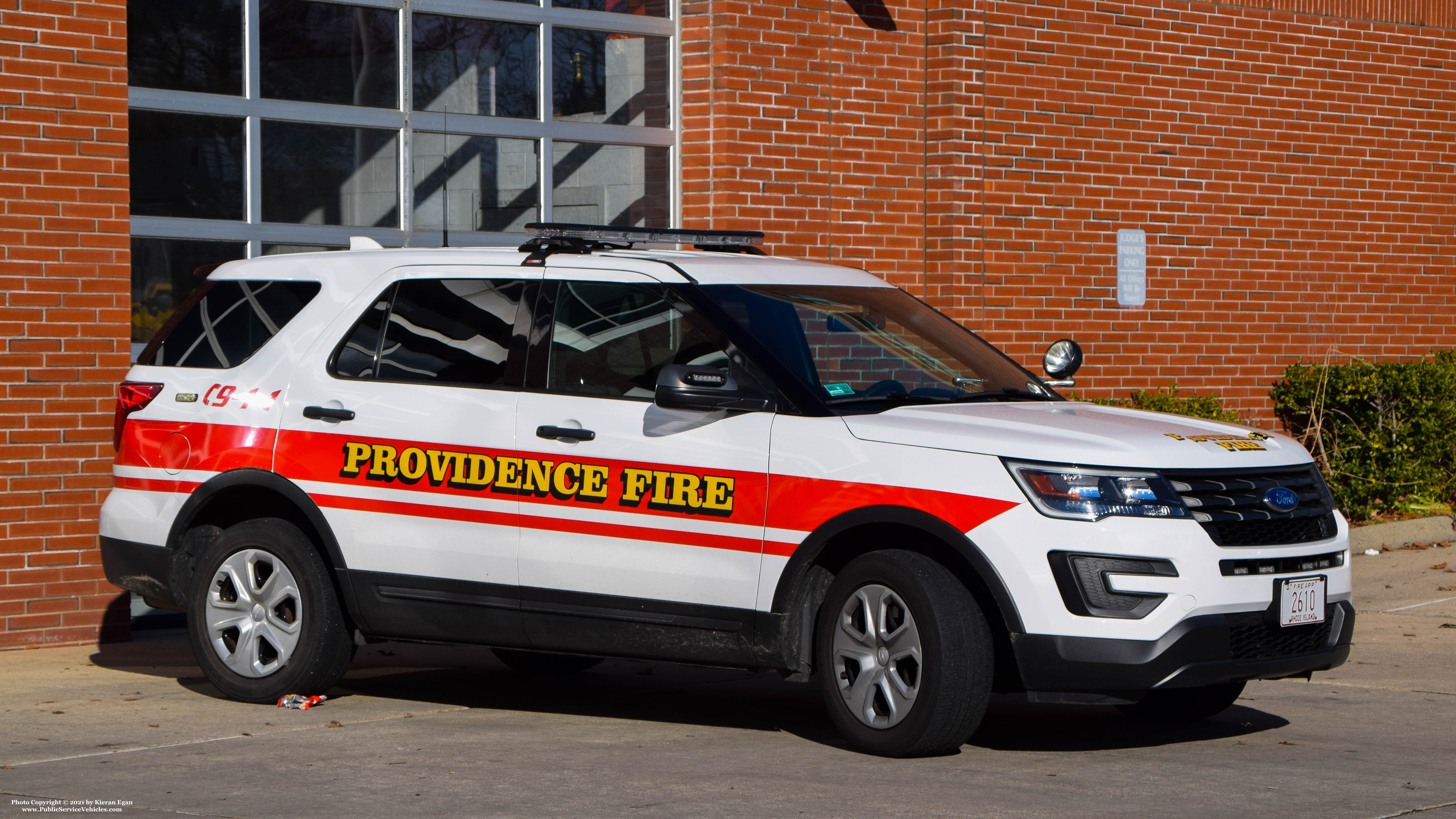 A photo  of Providence Fire
            Safety Battalion, a 2018 Ford Police Interceptor Utility             taken by Kieran Egan