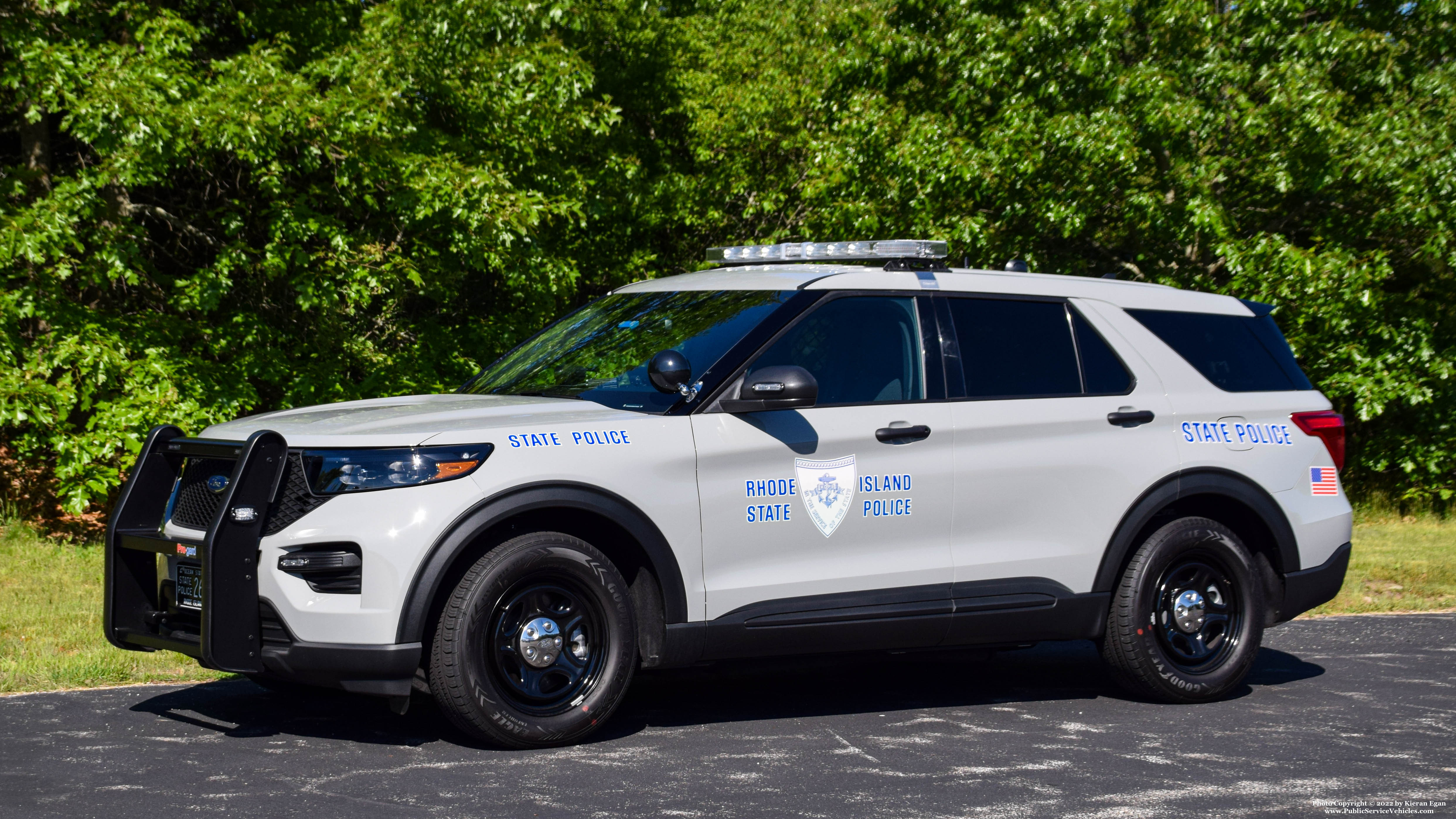 A photo  of Rhode Island State Police
            Cruiser 263, a 2022 Ford Police Interceptor Utility             taken by Kieran Egan