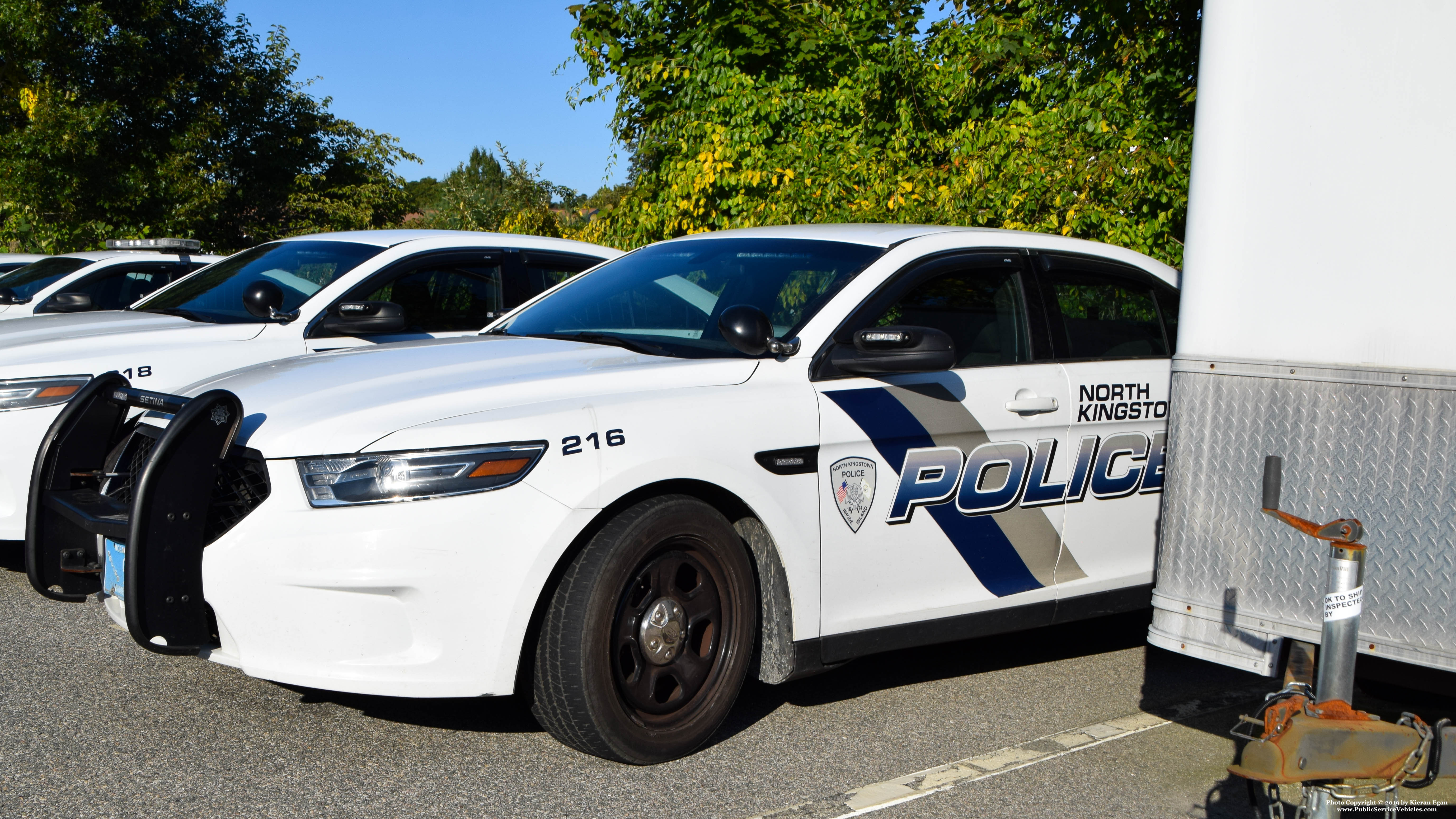 A photo  of North Kingstown Police
            Cruiser 216, a 2015 Ford Police Interceptor Sedan             taken by Kieran Egan