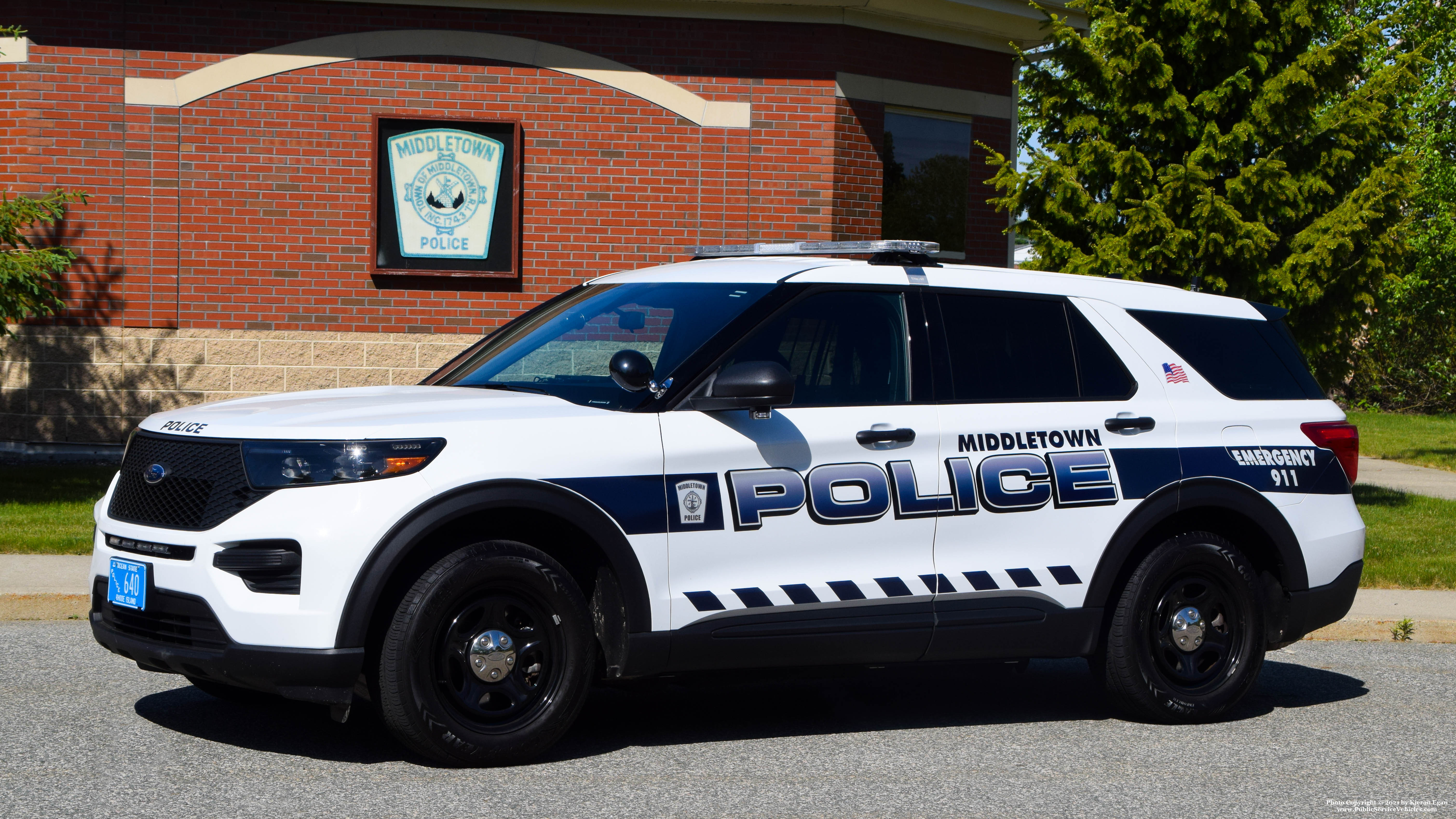 A photo  of Middletown Police
            Cruiser 640, a 2020 Ford Police Interceptor Utility Hybrid             taken by Kieran Egan