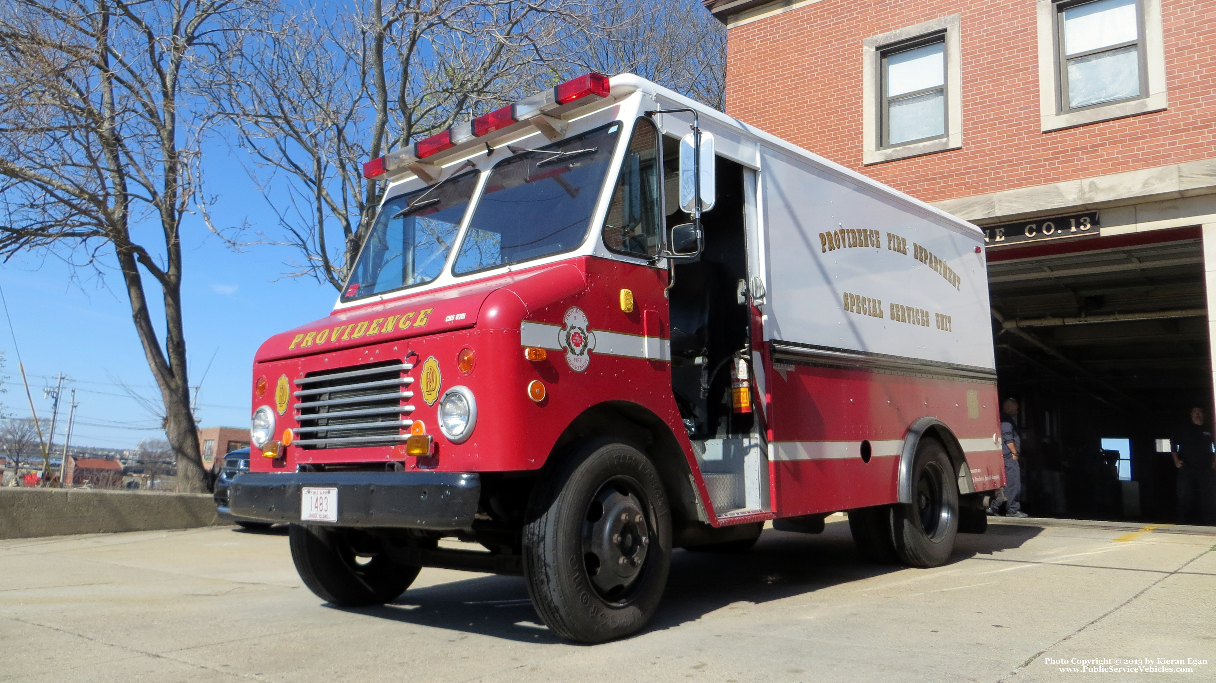 A photo  of Providence Fire
            Special Services Unit, a 1987 Chevrolet             taken by Kieran Egan