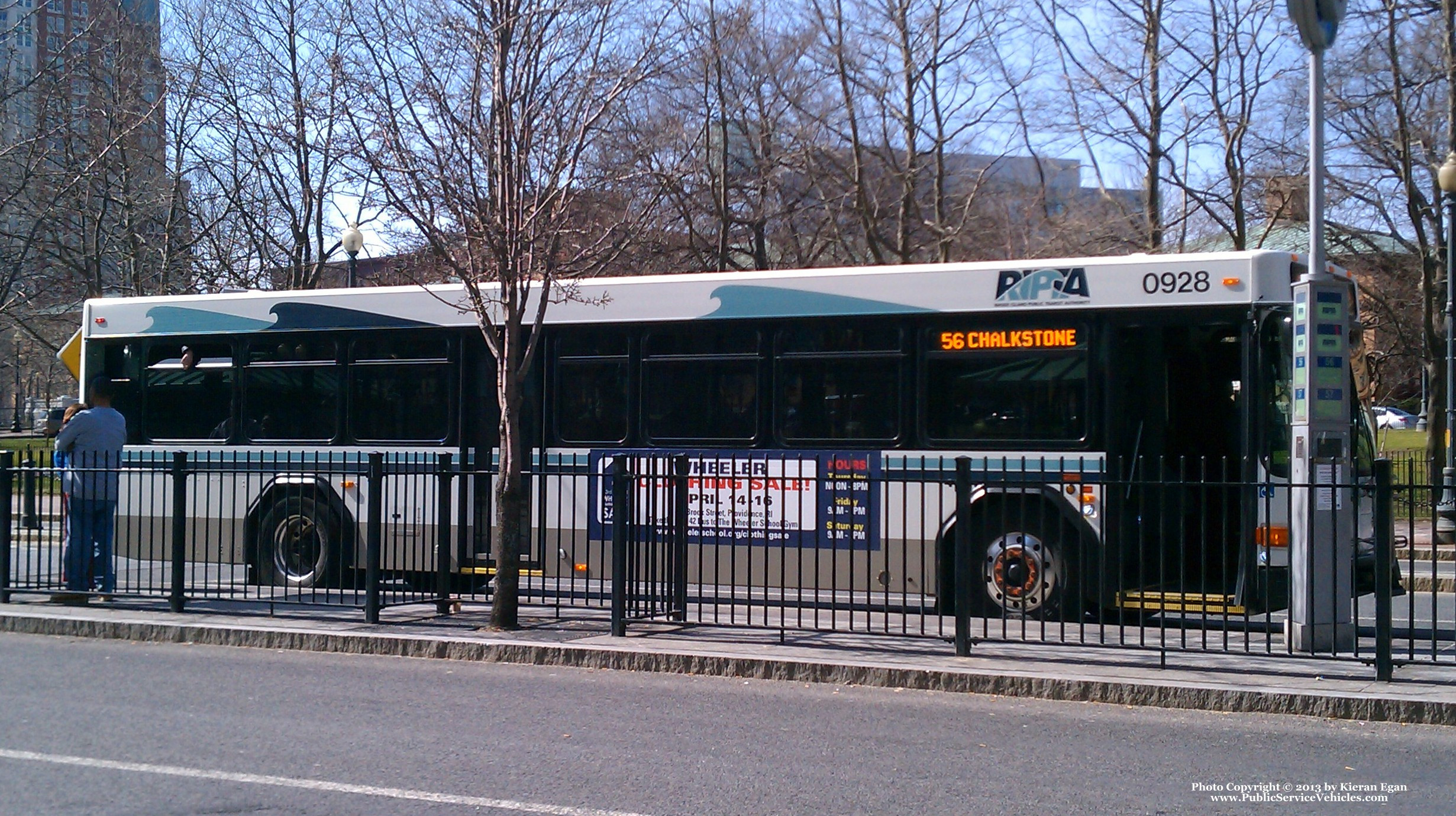 A photo  of Rhode Island Public Transit Authority
            Bus 0928, a 2009 Gillig Low Floor             taken by Kieran Egan