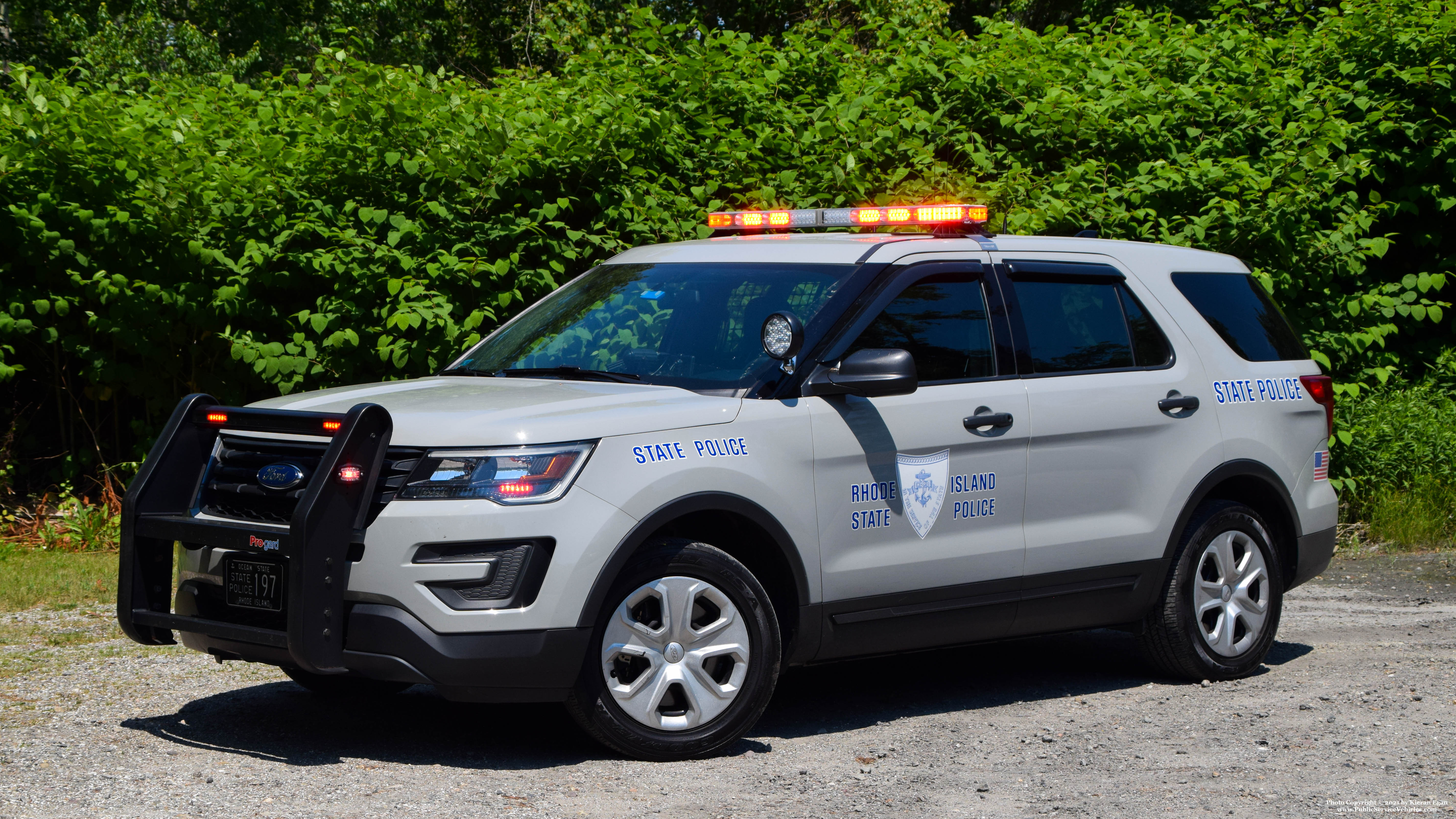 A photo  of Rhode Island State Police
            Cruiser 197, a 2017 Ford Police Interceptor Utility             taken by Kieran Egan