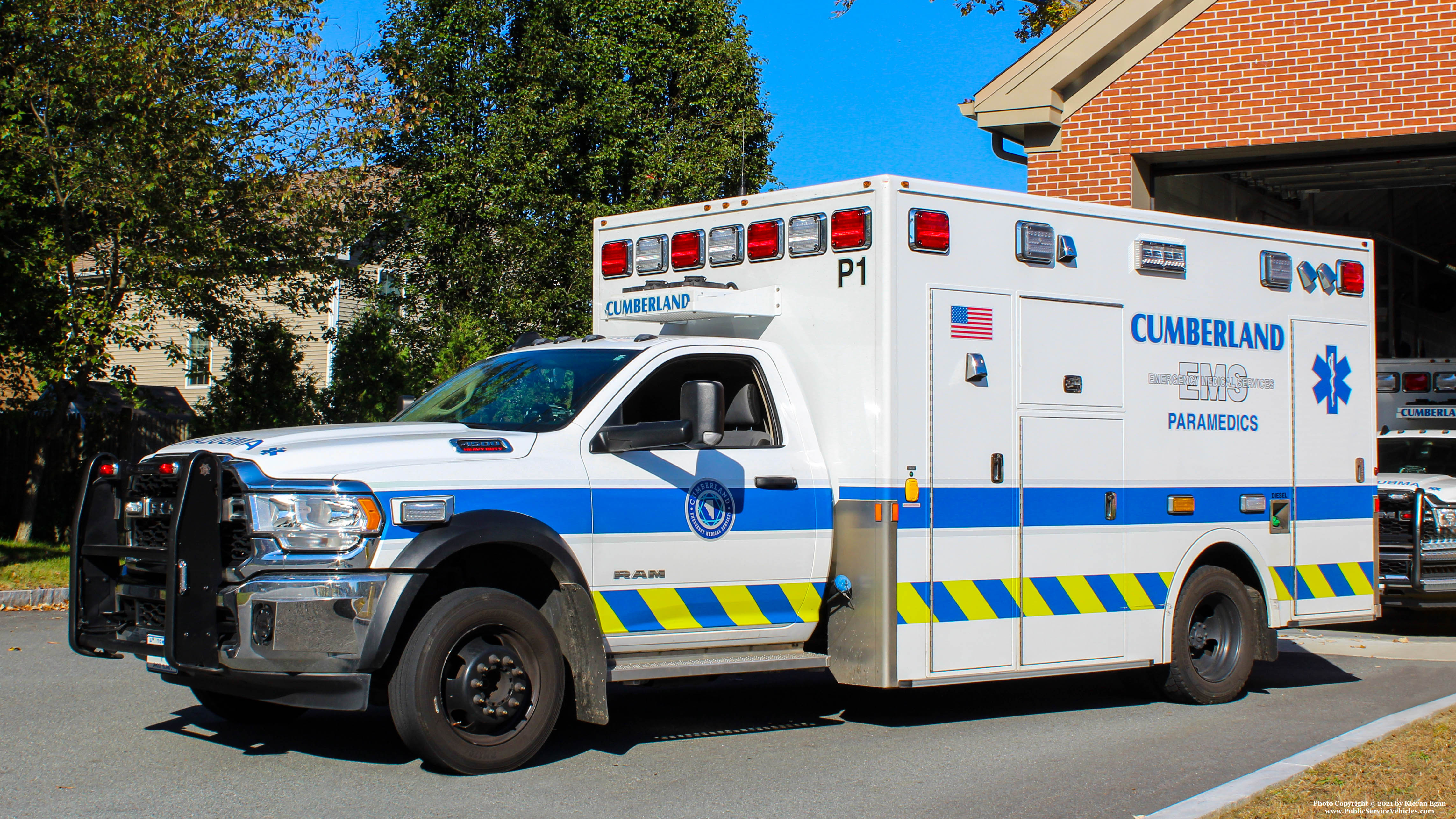 A photo  of Cumberland EMS
            Paramedic 1, a 2019 RAM 4500/Demers             taken by Kieran Egan