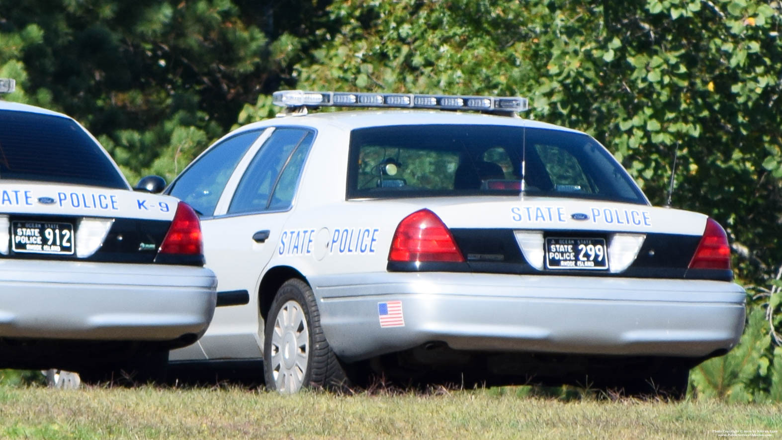 A photo  of Rhode Island State Police
            Cruiser 299, a 2006-2008 Ford Crown Victoria Police Interceptor             taken by Kieran Egan