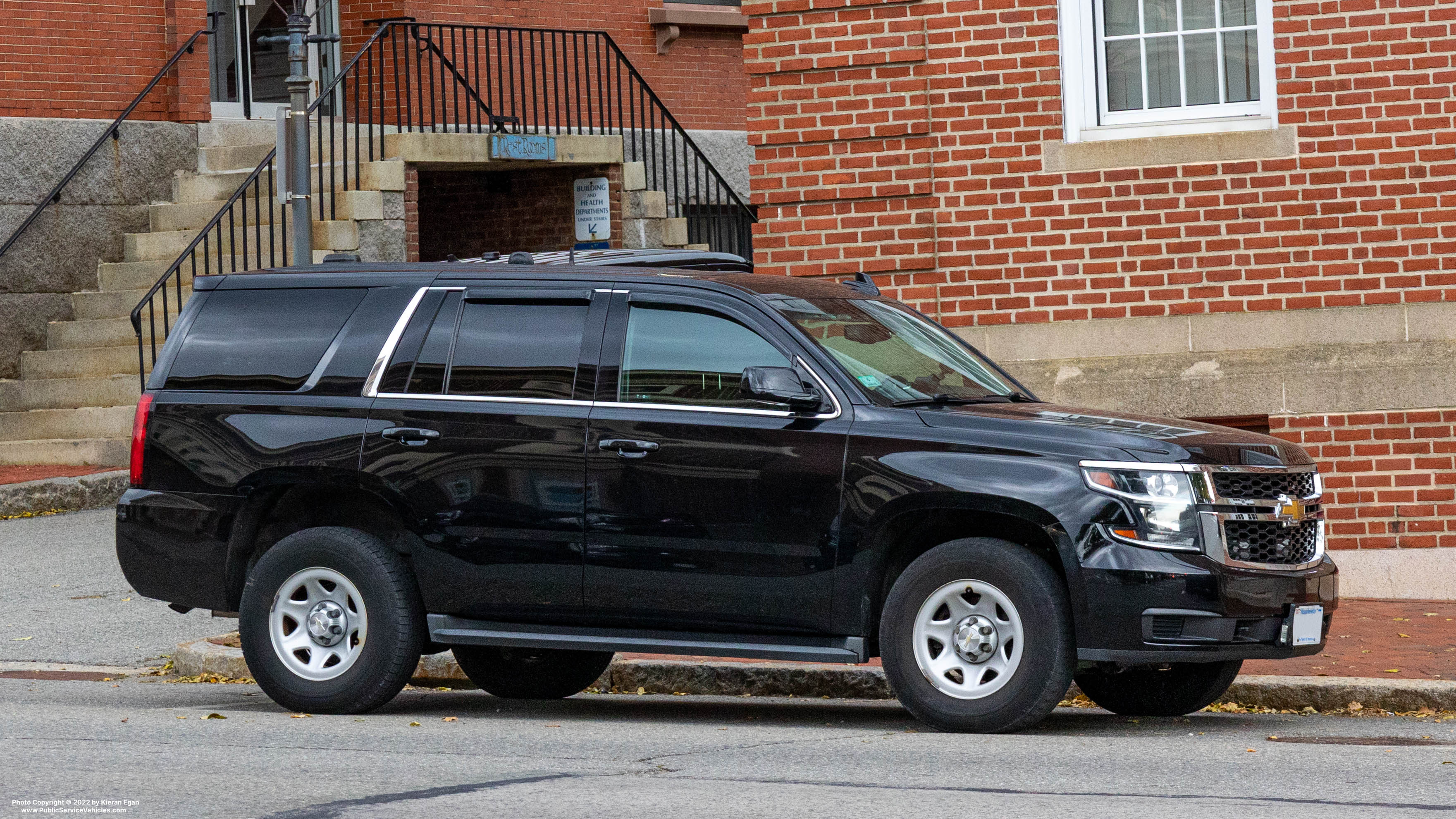 A photo  of Newburyport Police
            Unmarked Unit, a 2015-2019 Chevrolet Tahoe             taken by Kieran Egan