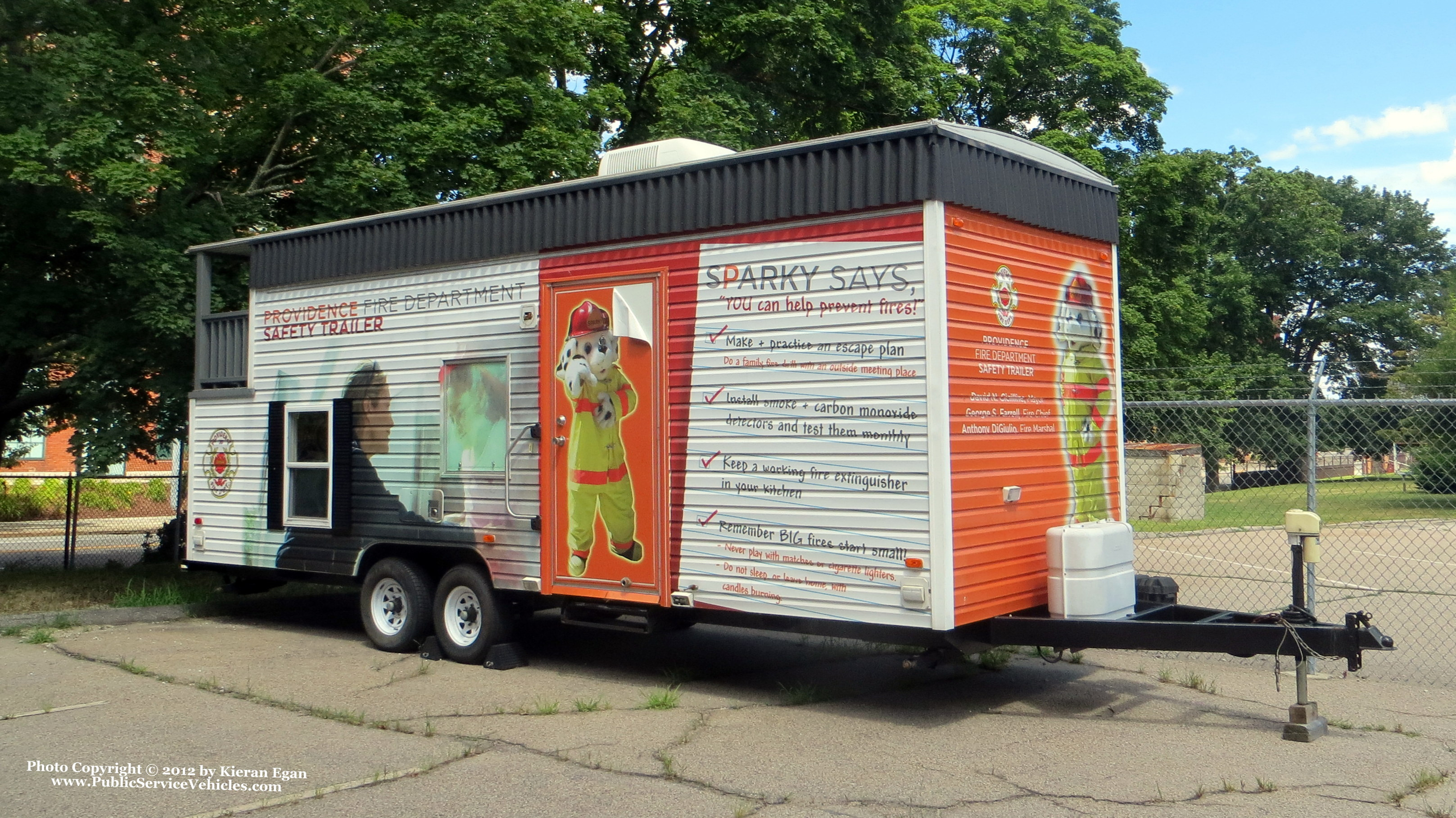 A photo  of Providence Fire
            Fire Safety Trailer, a 1990-2012 Trailer             taken by Kieran Egan