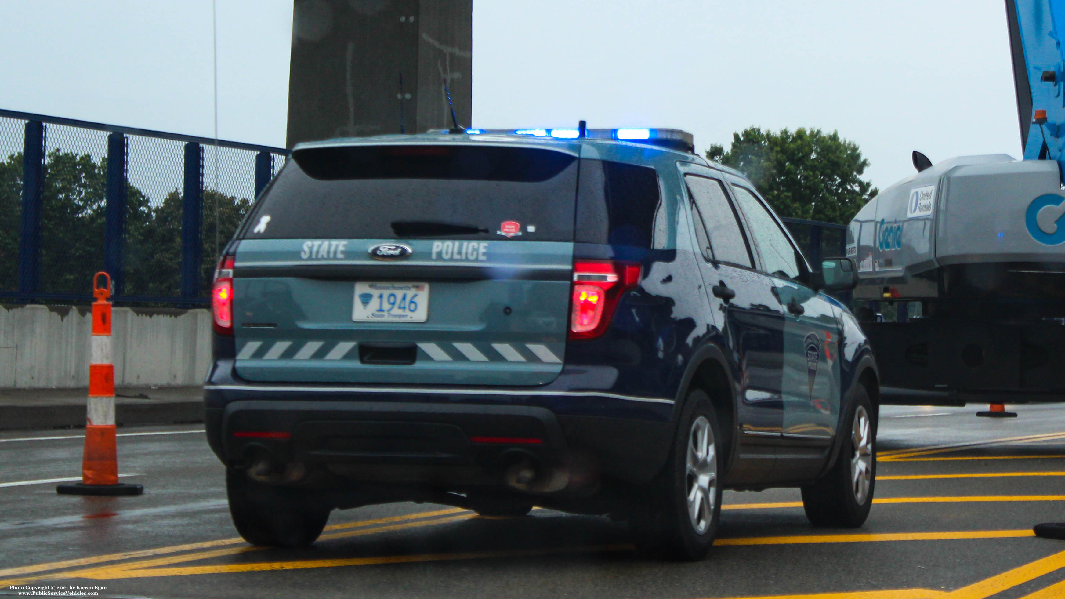 A photo  of Massachusetts State Police
            Cruiser 1946, a 2014 Ford Police Interceptor Utility             taken by Kieran Egan