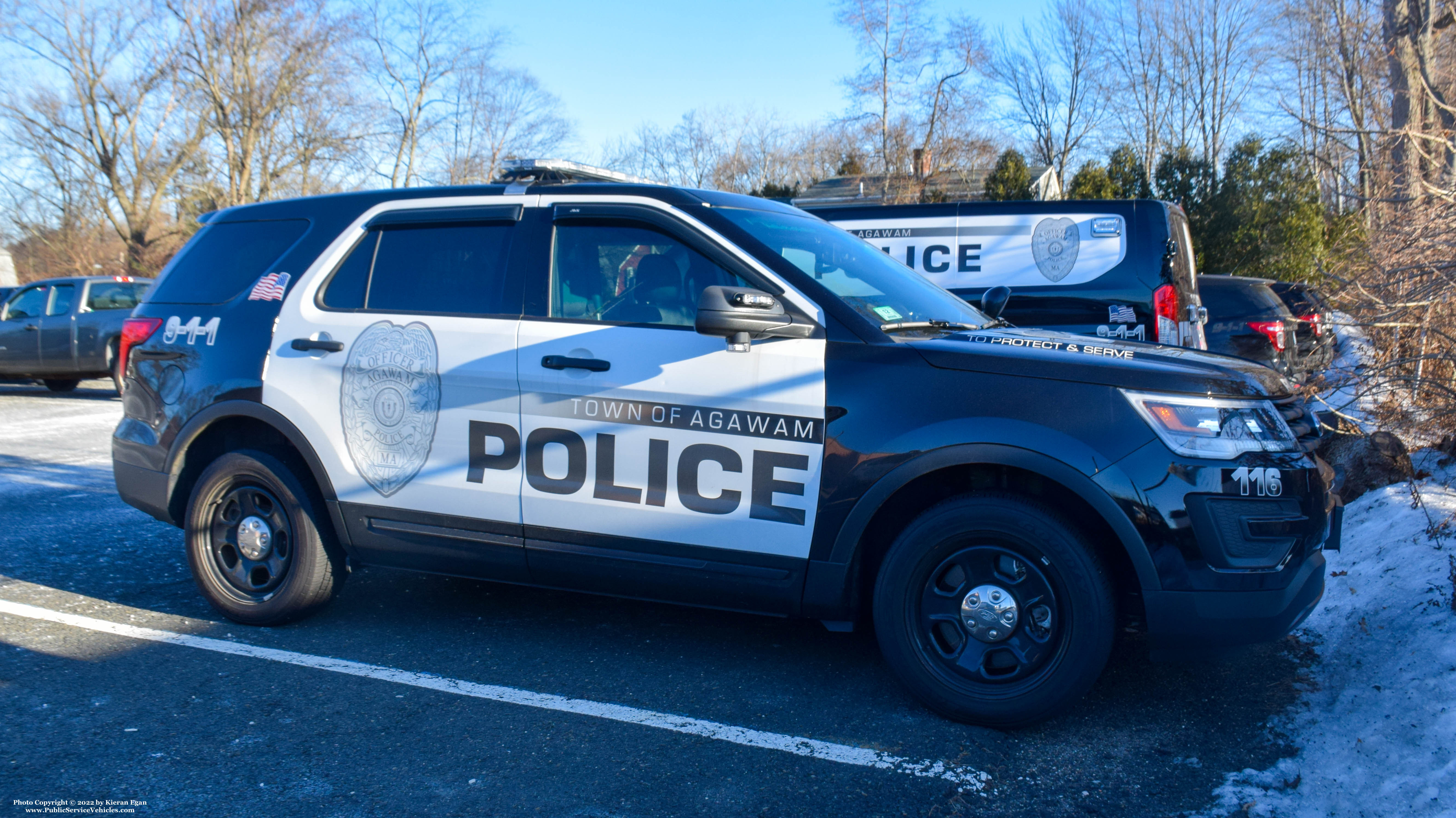 A photo  of Agawam Police
            Cruiser 116, a 2017 Ford Police Interceptor Utility             taken by Kieran Egan