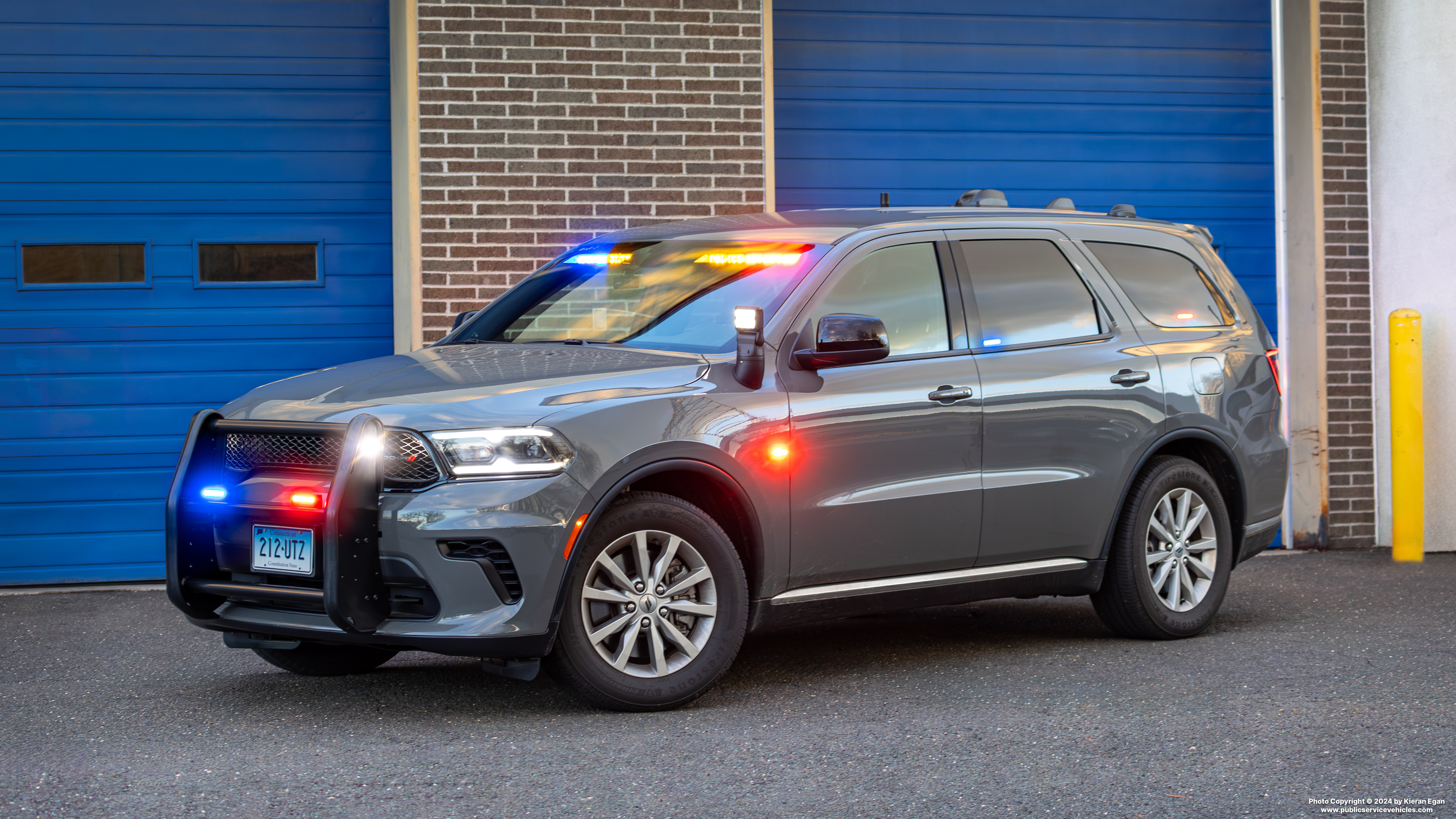 A photo  of Connecticut State Police
            Cruiser 212, a 2023 Dodge Durango Pursuit             taken by Kieran Egan