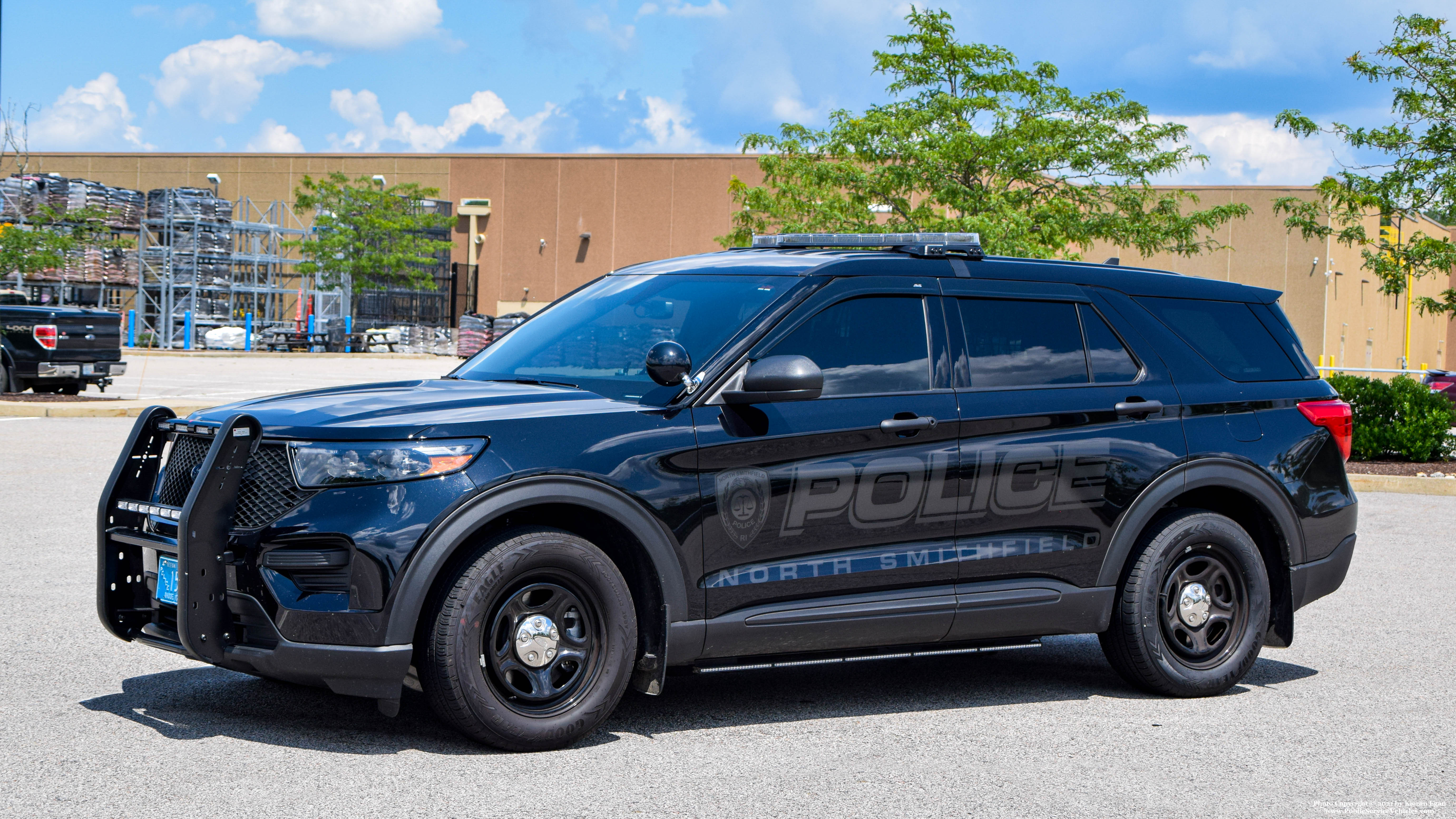 A photo  of North Smithfield Police
            Cruiser 1545, a 2021 Ford Police Interceptor Utility             taken by Kieran Egan