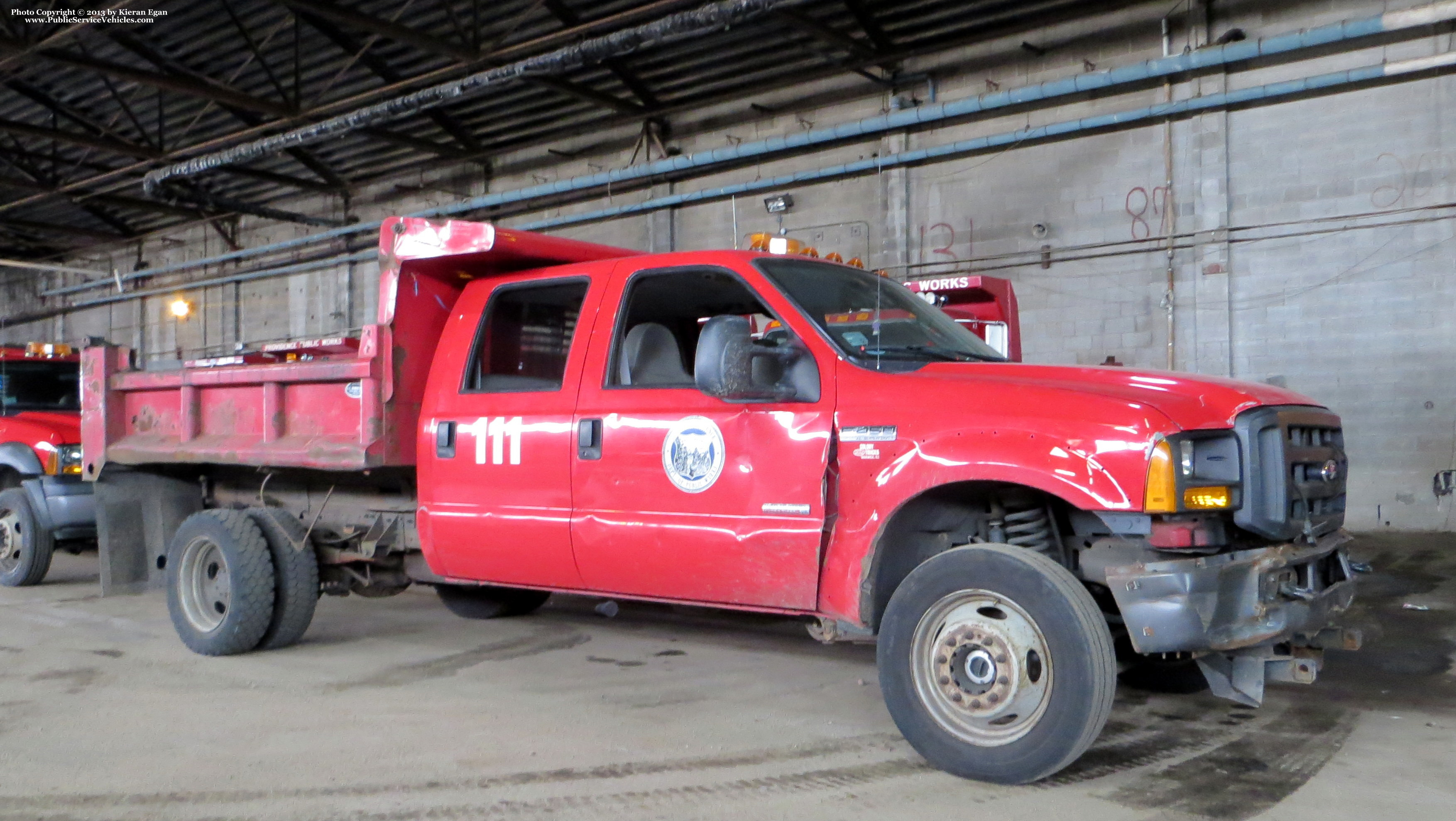 A photo  of Providence Highway Division
            Truck 111, a 2005-2007 Ford F-450 Crew Cab             taken by Kieran Egan