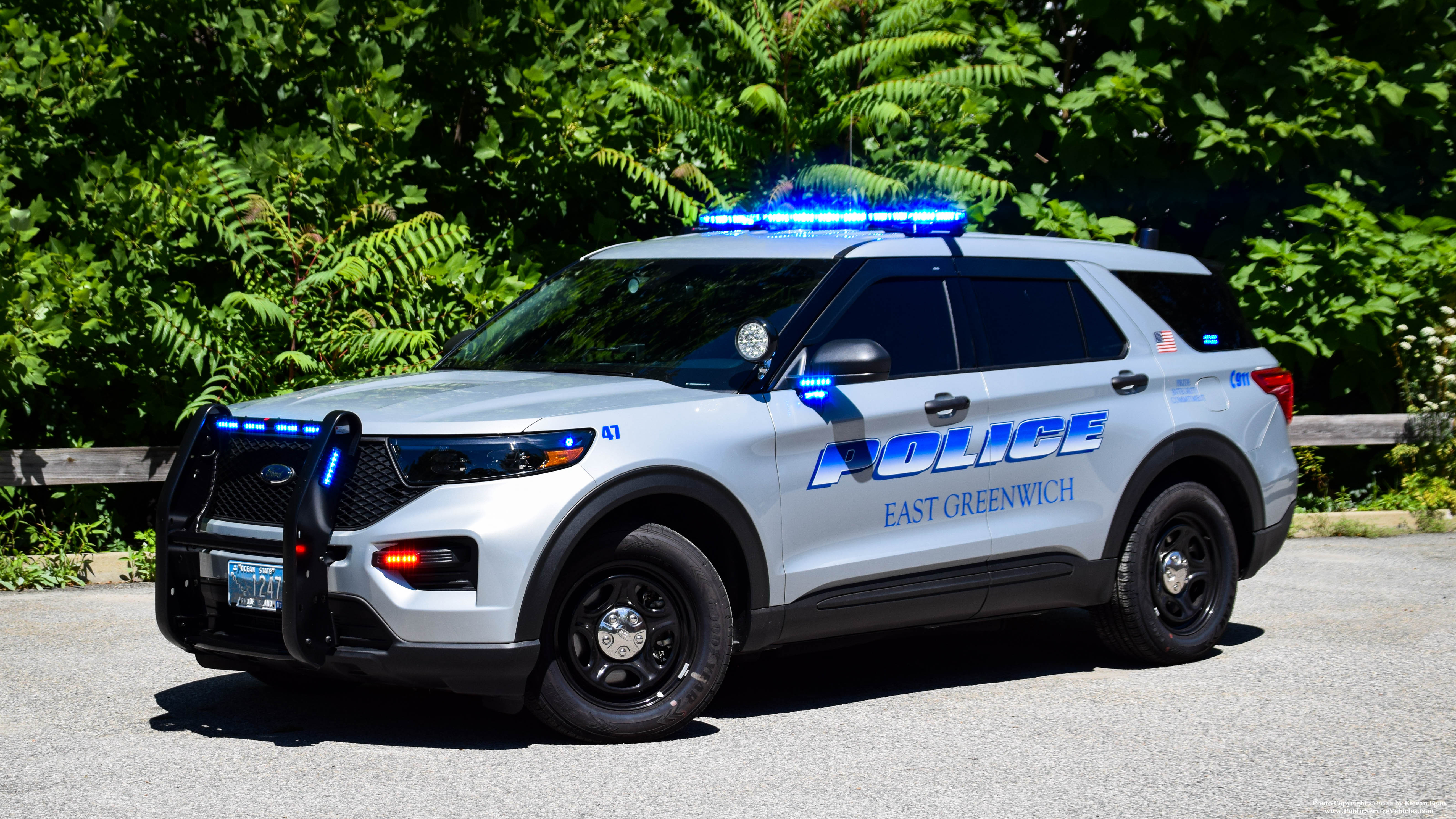 A photo  of East Greenwich Police
            Cruiser 1247, a 2022 Ford Police Interceptor Utility/2022 Ford Police Interceptor Utility             taken by Kieran Egan