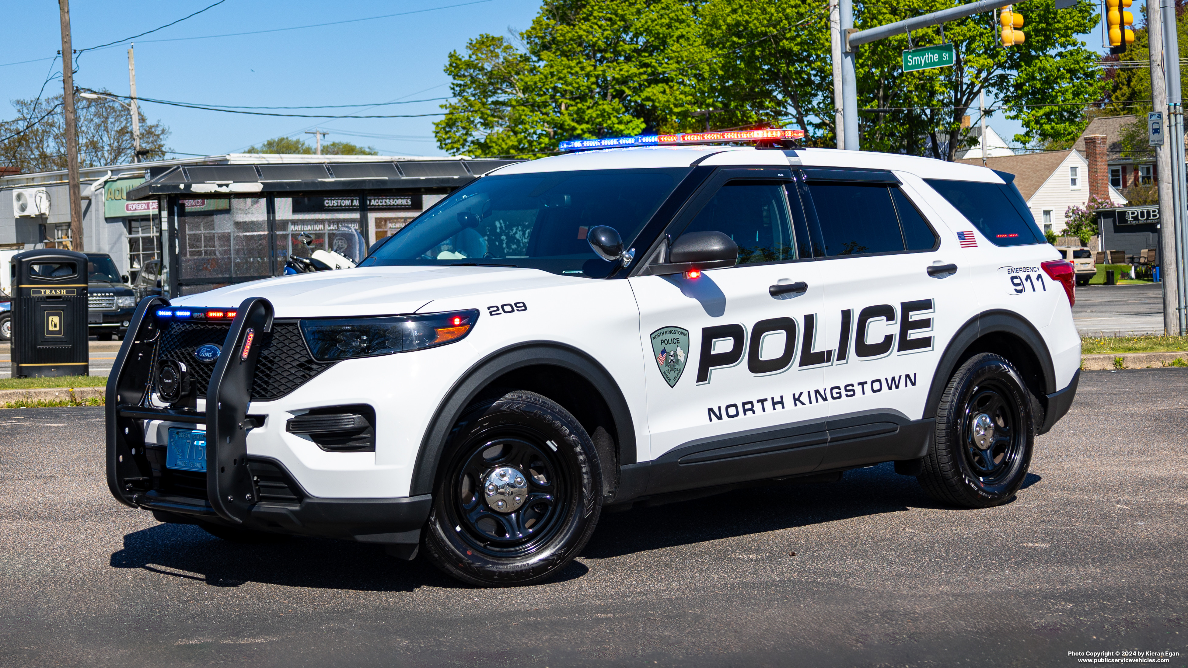 A photo  of North Kingstown Police
            Cruiser 209, a 2022 Ford Police Interceptor Utility             taken by Kieran Egan