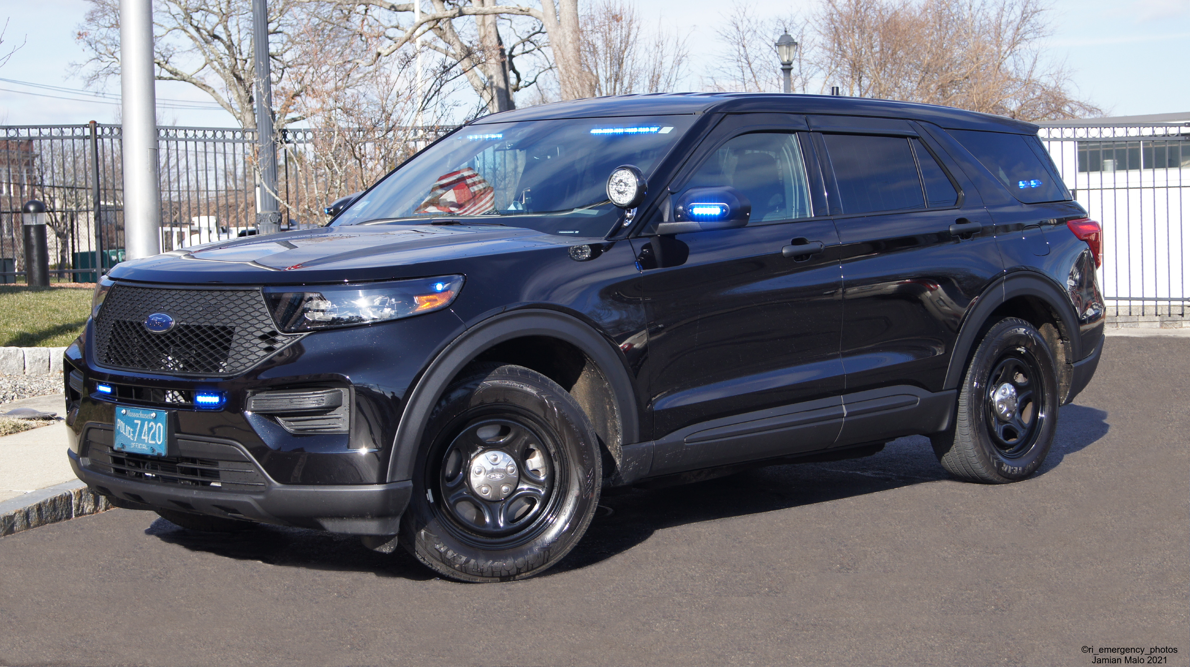 A photo  of North Attleborough Police
            Cruiser 20, a 2020 Ford Police Interceptor Utility             taken by Jamian Malo